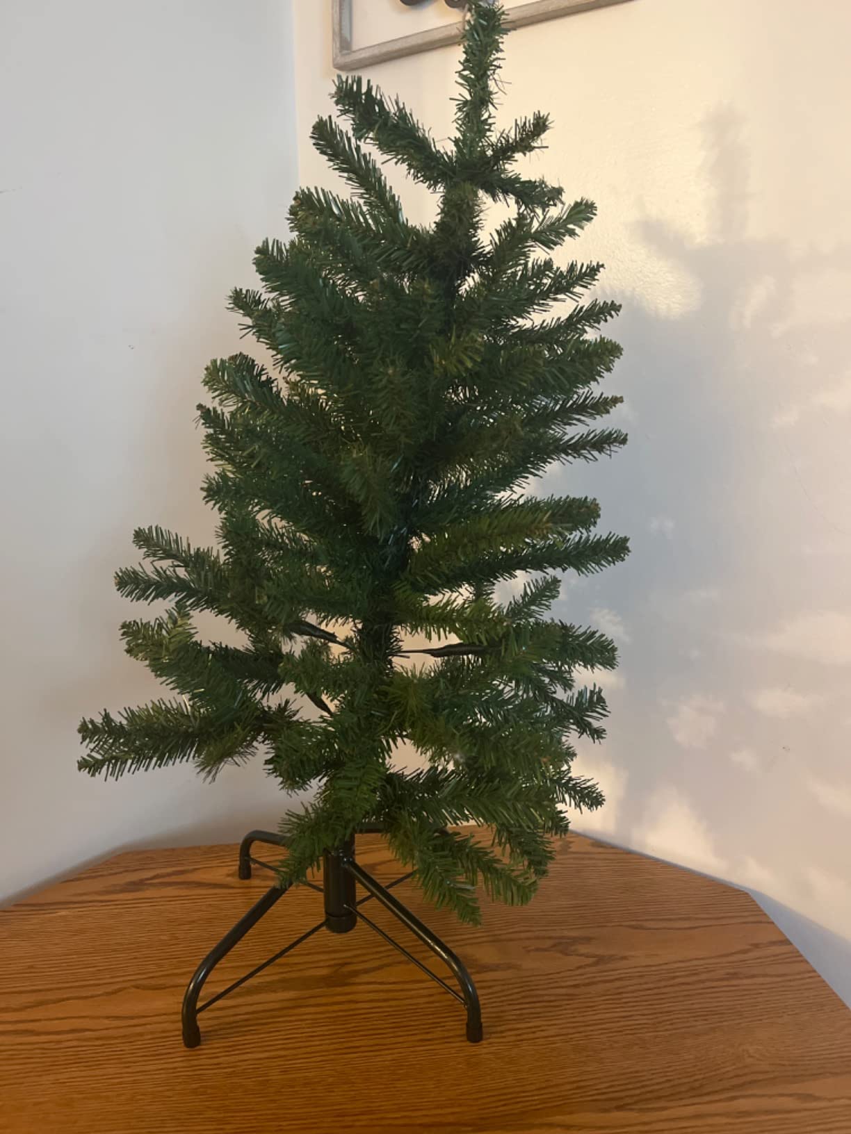 National Tree Company 4ft Unlit Kingswood Fir Mini Slim Christmas Tree | 269 Tips, Includes Stand, Artificial, Green customer photo 2
