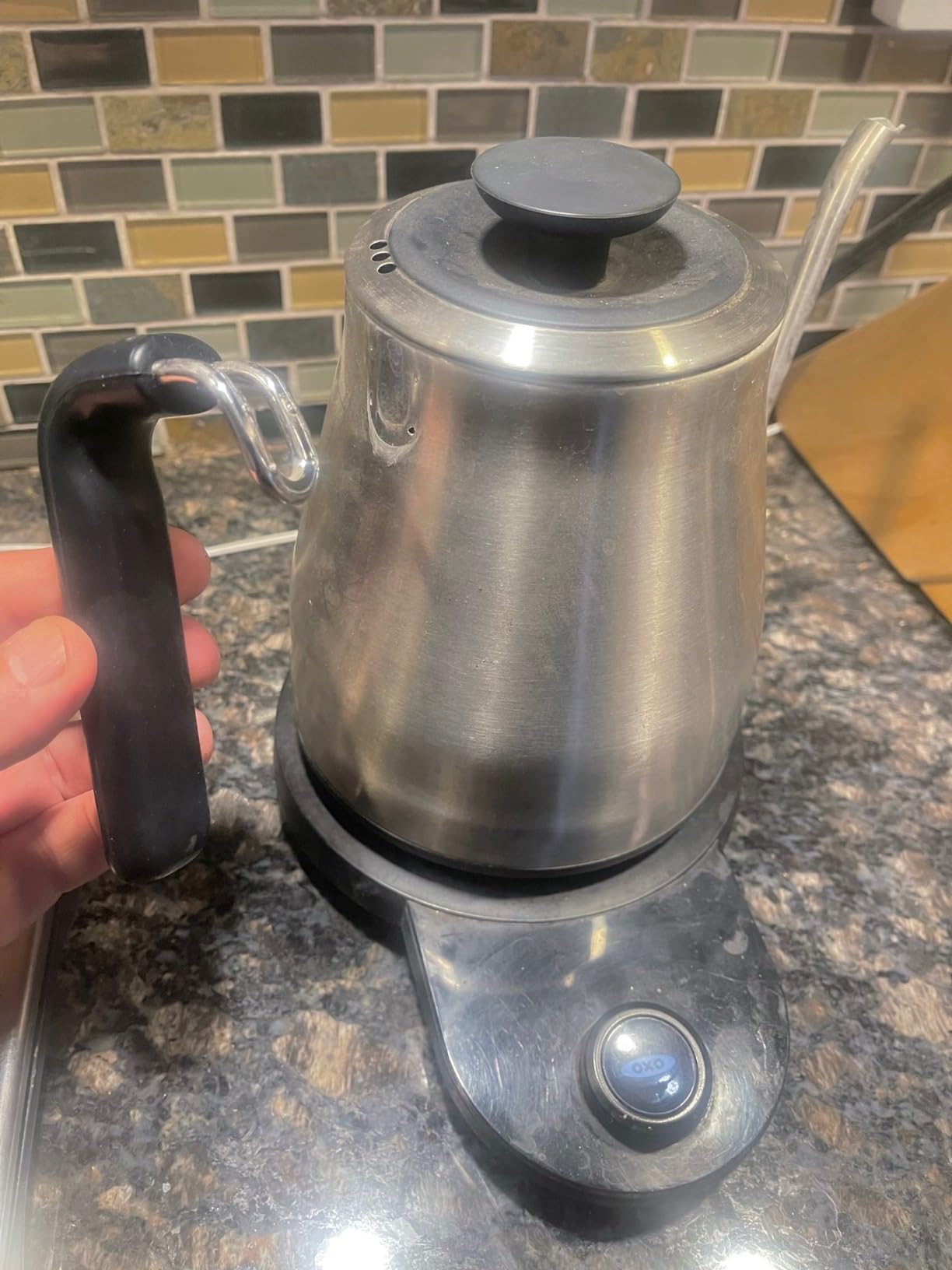 OXO Brew Pour Over Gooseneck Electric Kettle - Stainless Steel customer photo 1