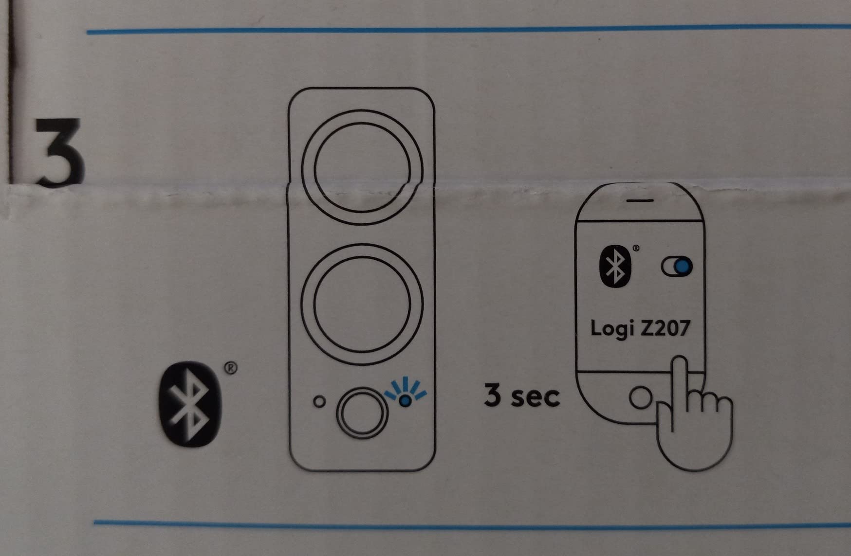 Logitech Z207 2.0 Stereo Computer Speakers with Bluetooth | 10 Watts peak power, active drivers with passive radiators, 3.5 mm input and headphone jack customer photo 1