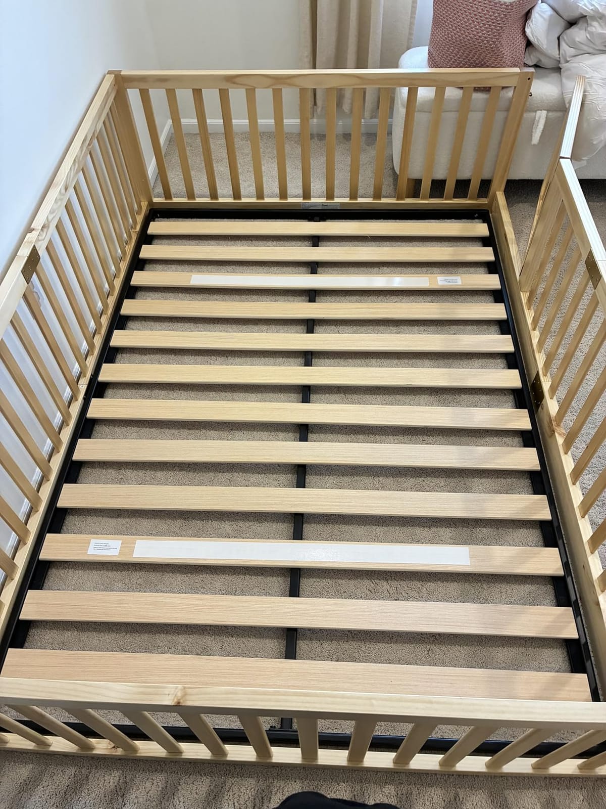 Zinus 1.6 Inch Deepak Easy Assembly Wood Slat Bunkie Board, Full | Metal Frame with Wood Slats, Bed Slat Replacement, Easy Assembly, Noise-Free, Non-Slip Construction customer photo 1