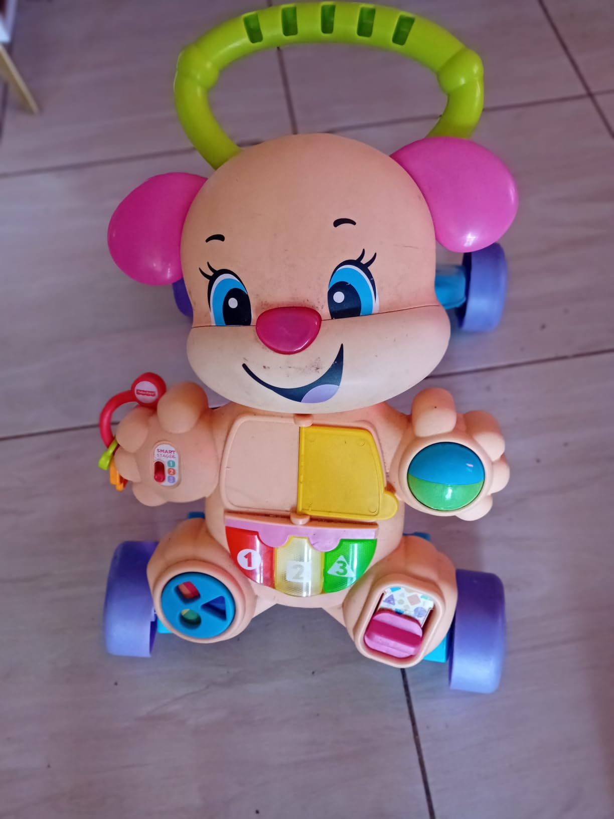 Fisher-Price Laugh & Learn Smart Stages Learn With Sis Walker, Pink | Push Toy, Educational Music & Lights, Busy Activities, Baby & Toddler Ages 6+ Months customer photo 1