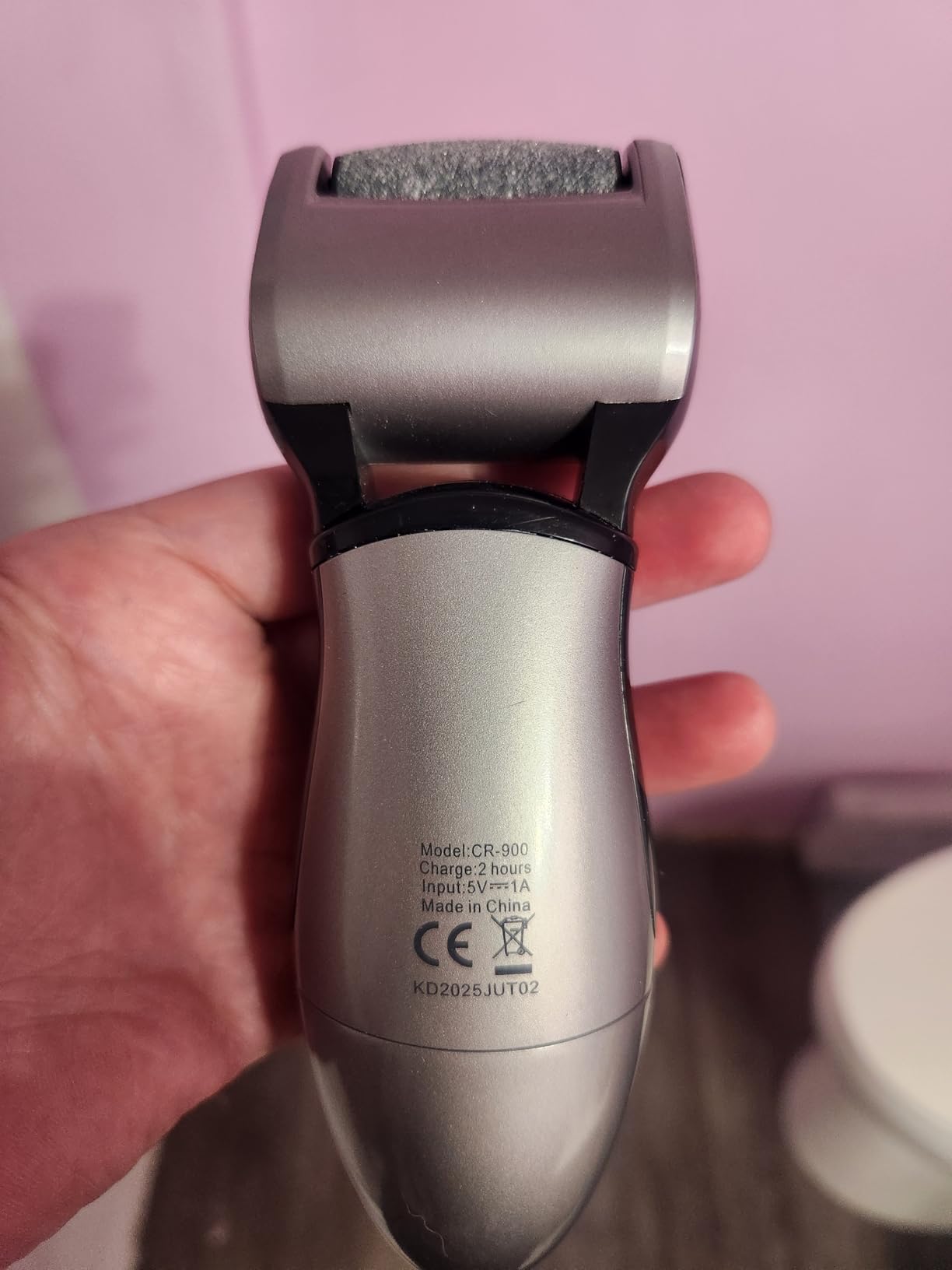 Own Harmony Electric Callus Remover - Rechargeable Foot File Pedicure Tool | Professional Foot Callus Grinder, Cordless, 3 Rollers, USB Cable, Water-Resistant, for Cracked Heels and Dry, Hard, Dead Skin customer photo 1