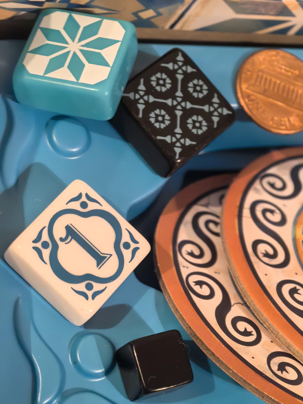 Azul Mosaic Tile-Placement Strategy Board Game, 2-4 Players, 30-45 Min | For mosaic fans, draft tiles to build a wall, Award-winning balance of beauty and strategy, Shifting tiles keep games unique customer photo 1