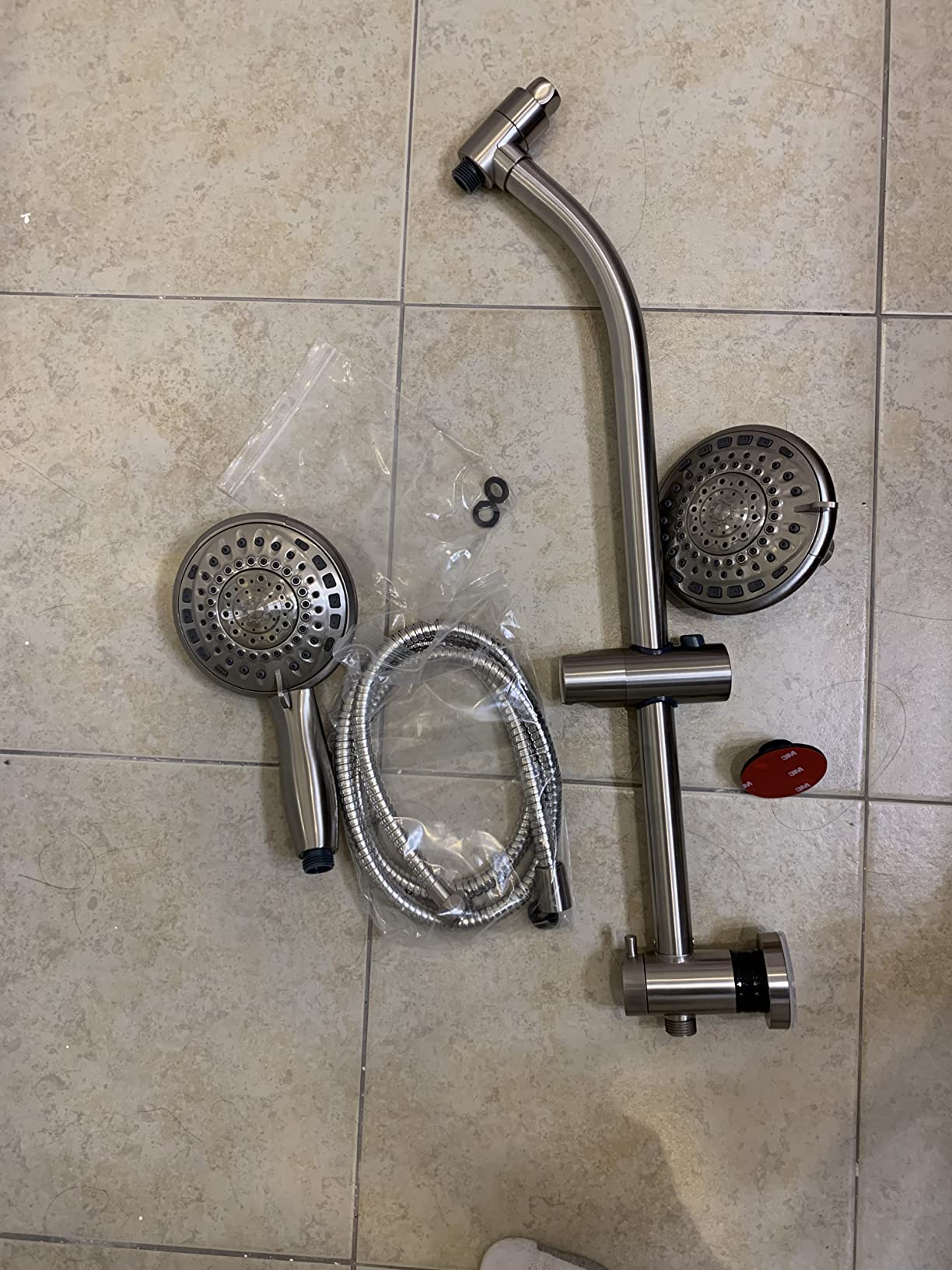 Handheld Showerhead & Rain Shower Combo for Easy Reach, 27.5