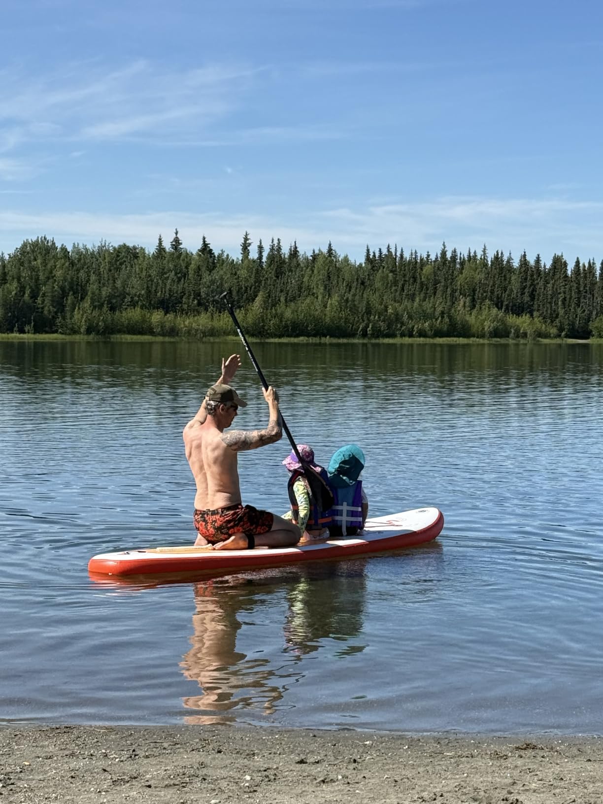 FunWater Inflatable Stand Up Paddle Board with Beginners SUP Accessories | 10'6'' SUP, Anti-Slip EVA Deck, Versatile Yoga/Big Fin Inflatable Paddle Boards for Adults & Youth of All Skill Levels customer photo 2