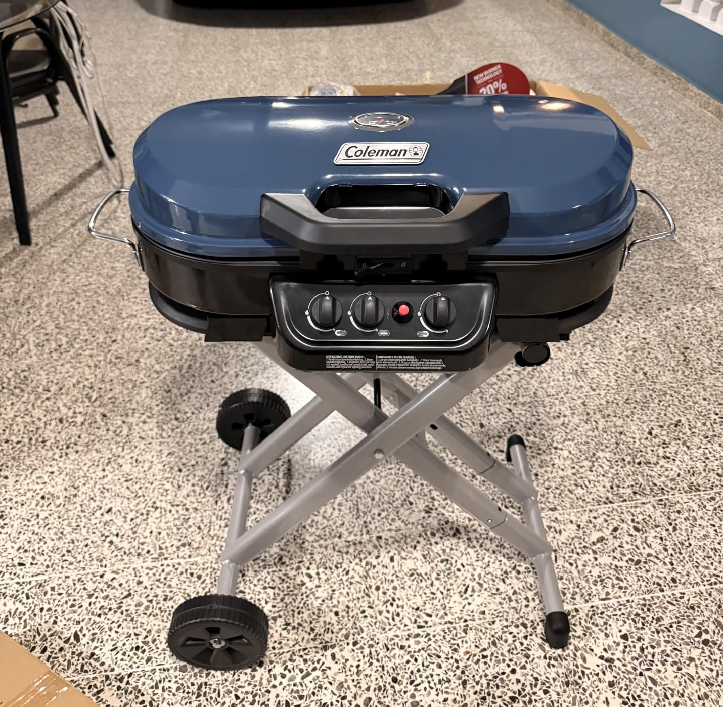 Coleman RoadTrip 285 Portable Stand-Up Propane Grill with 3 Adjustable Burners & Instastart Ignition, 20,000 BTUs of Power customer photo 2