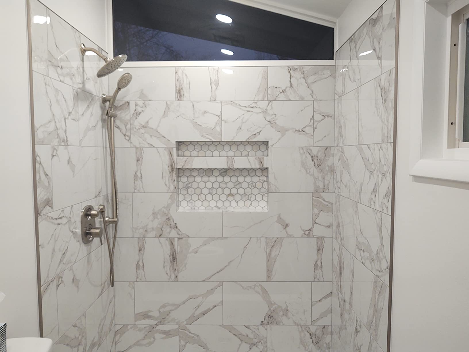 Moen Brushed Nickel Eco-Performance 5-Function Handheld Removable Shower Head, Adjustable 30-Inch Slide Bar and 69-Inch Long Hose, 3558EPBN customer photo 2