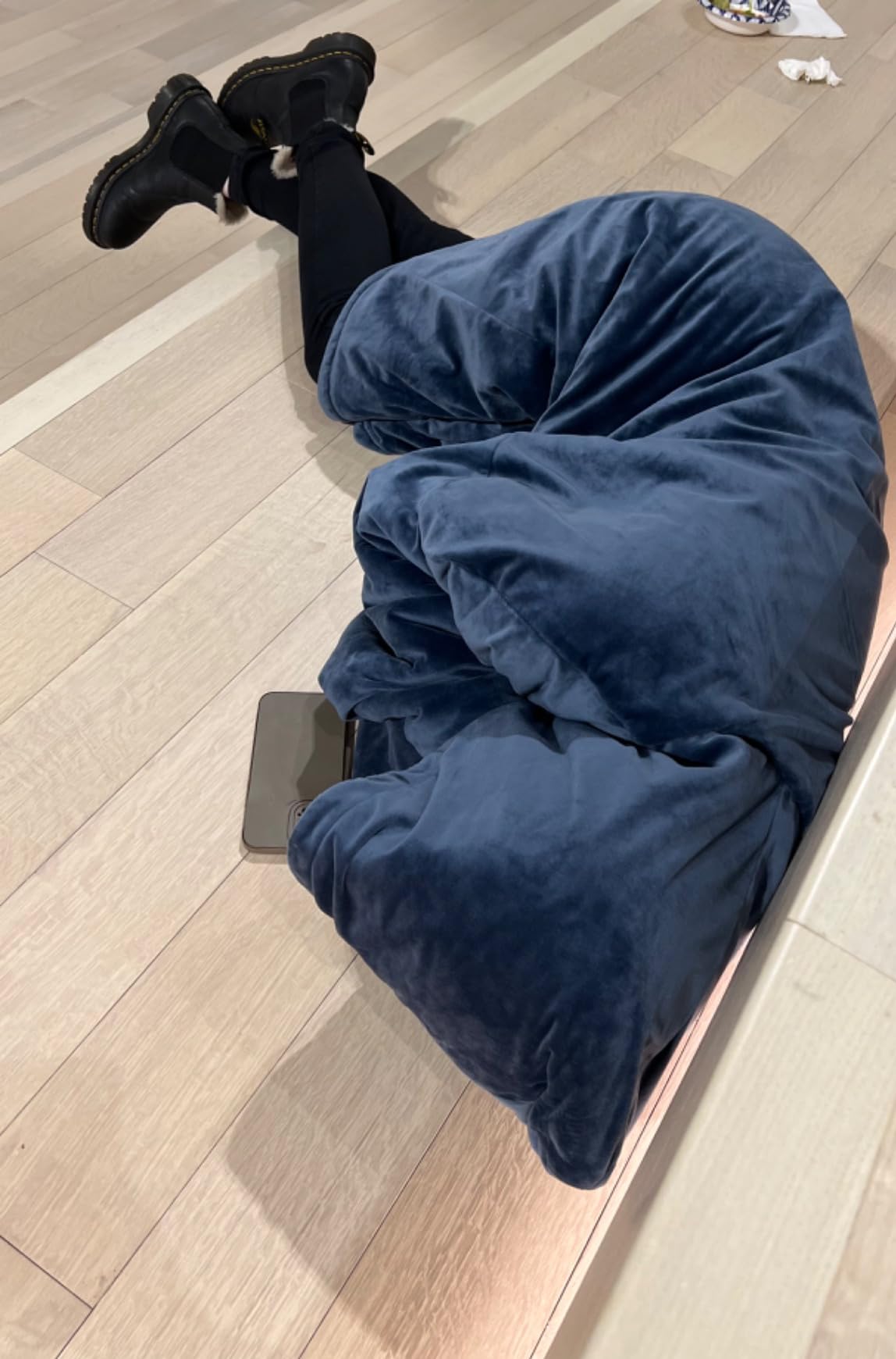THE COMFY Original | Shark Tank | Patented | Sherpa Wearable Blanket Hoodie customer photo 2