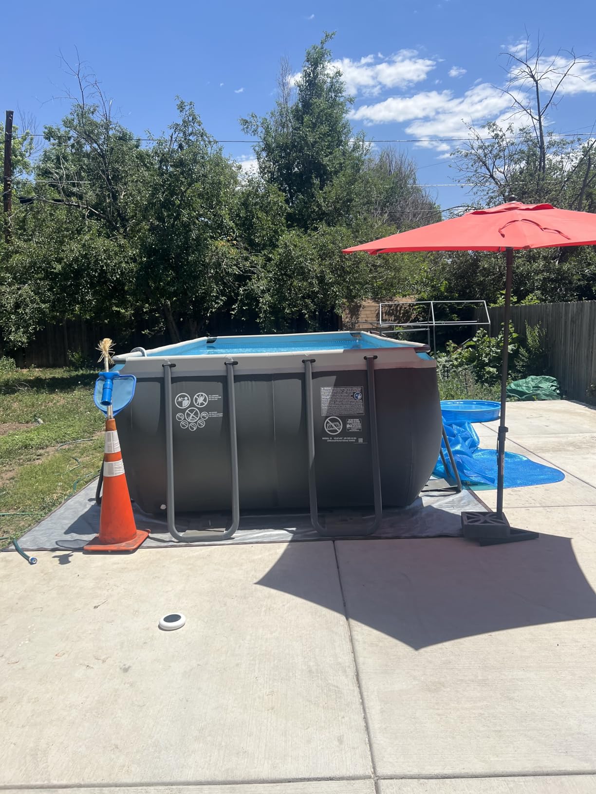 INTEX Ultra XTR 18ft x 9ft x 52in Above Ground Swimming Pool Set w/Pump | 26335EH - 1500 GPH Sand Filter Pump, Ladder, Pool Cover & Ground Cloth Included - Strong Galvanized Steel Frame customer photo 1