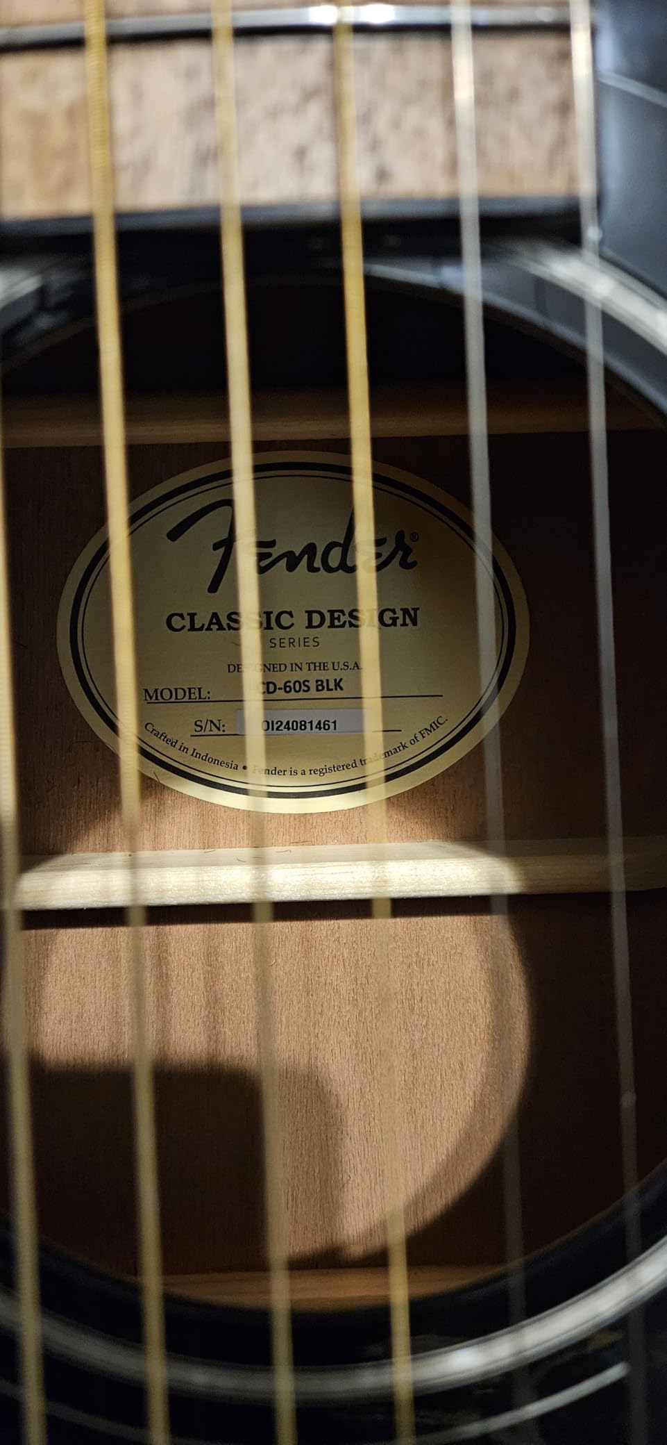 Fender CD-60S Dreadnought Acoustic Guitar, All-Mahogany, 2-Yr Warranty customer photo 1