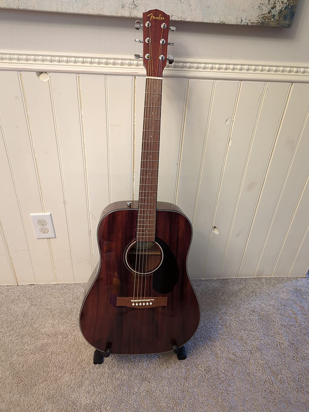 Fender CD-60S Dreadnought Acoustic Guitar, All-Mahogany, 2-Yr Warranty customer photo 2