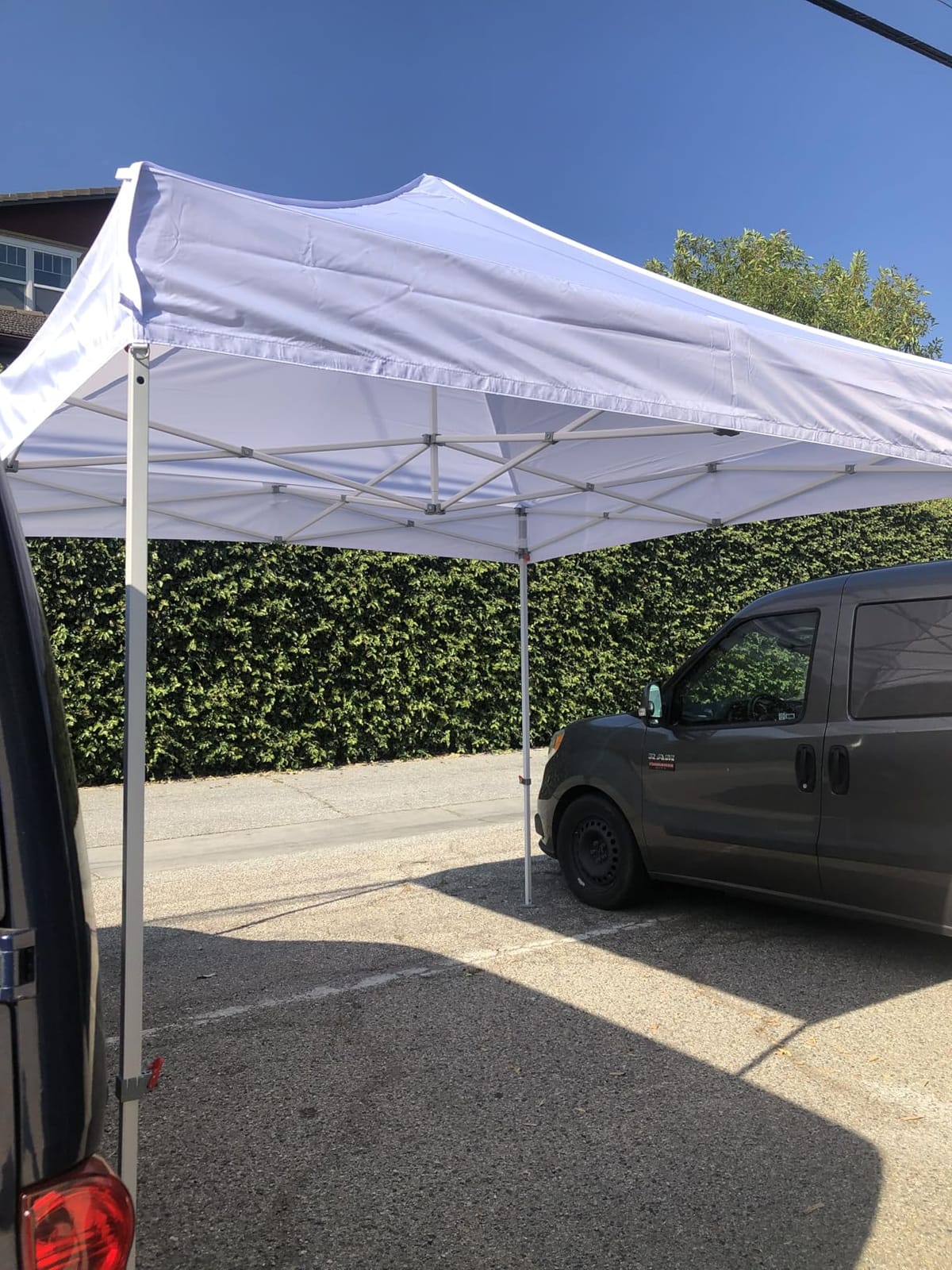 Eurmax USA 10x10 Pop Up Canopy, Commercial Tent with Patented No-Tip Rolling Bag, 30sqft Extension Awning & 4 Zippered Removable Walls, UV & Water Resistant, Heavy Duty Instant Shelter Gazebo, White customer photo 1