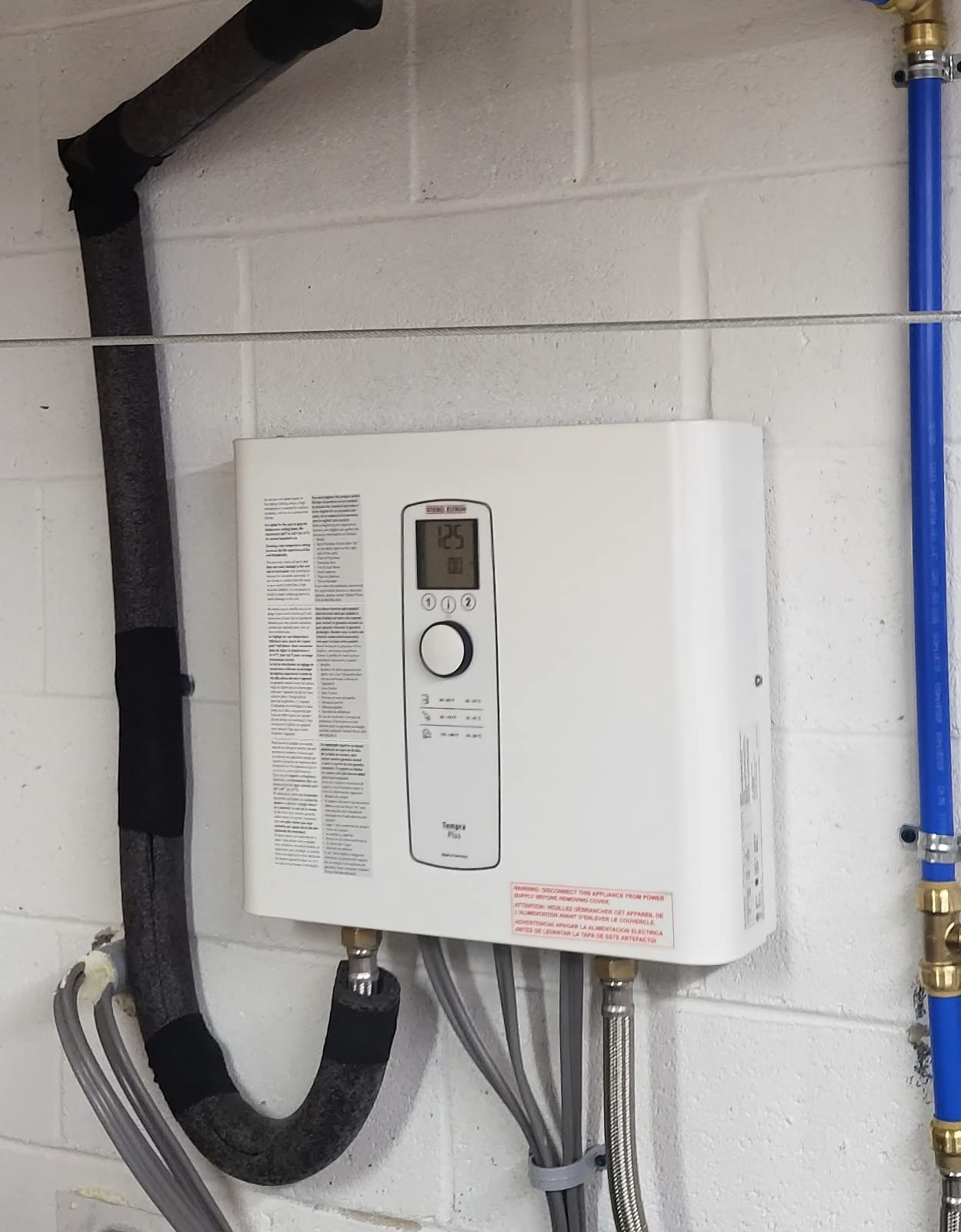 Stiebel Eltron Tempra 29 Plus Electric Tankless Water Heater, 28.8kW, 240V | Made in Germany; 3x40A breakers/120A draw; Advanced Flow Control; Eco design; Energy+cost savings up to 34% in whole-home use customer photo 1