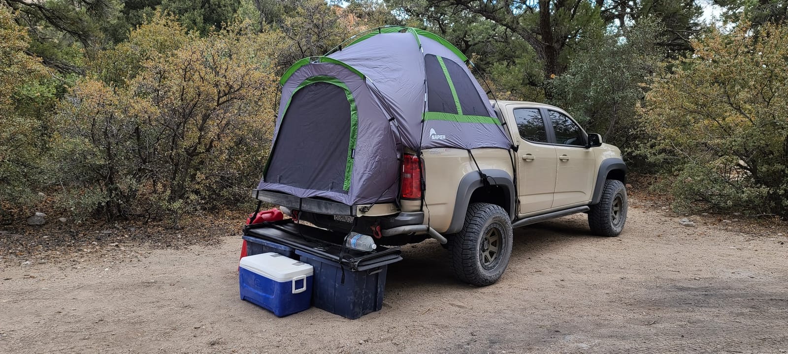 Napier Backroadz Truck Tent | Pickup Truck Bed Camping Tent | Rainfly for Water Protection | Sturdy and Spacious 2-Person Truck Tent | Easy 10-Minute Setup | Gray/Green customer photo 1
