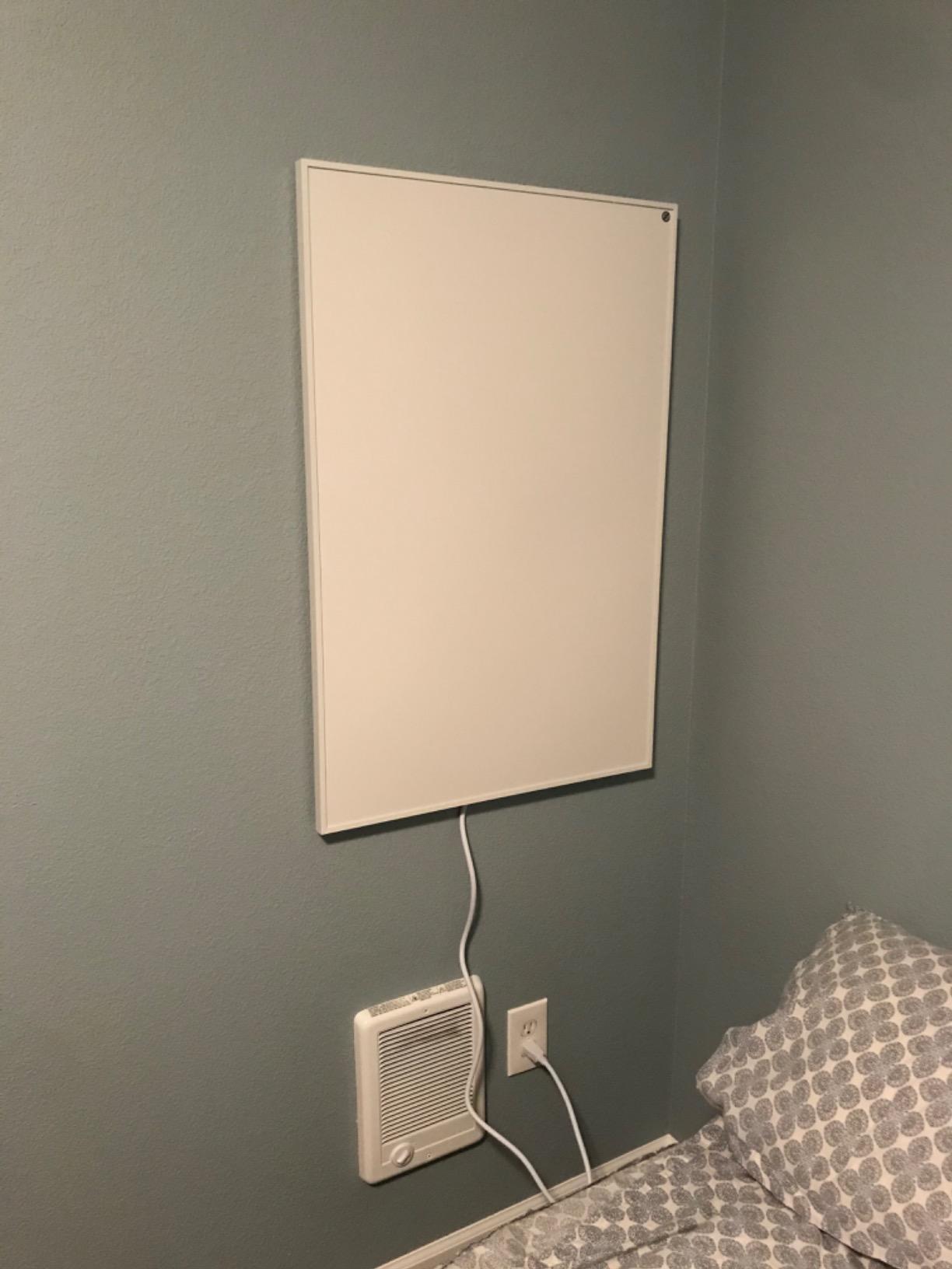 Wexstar 600-Watt Infrared Electric Panel Heater White WS-6WUS customer photo 2