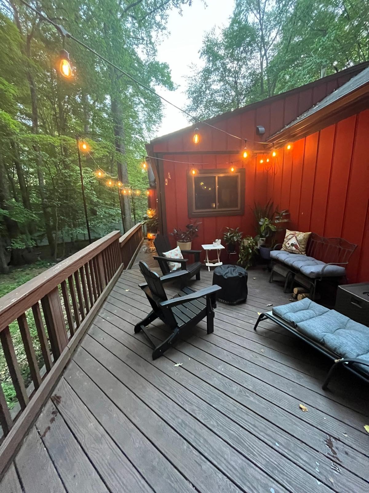 Brightech Ambience Pro - Waterproof LED Outdoor String Lights - 15 Hanging, Dimmable 2W Vintage Edison Bulbs - 48 Ft Commercial Grade Patio Lights Create Cafe Ambience in Your Backyard customer photo 2