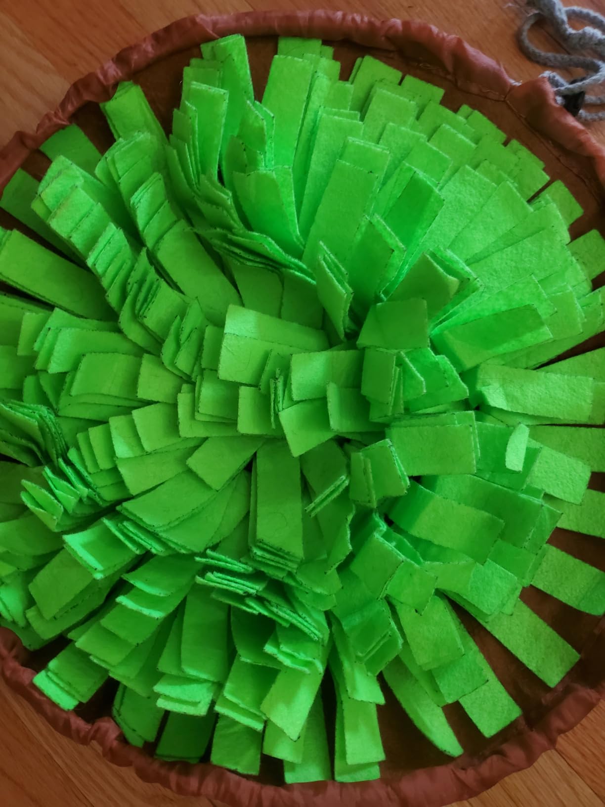 AWOOF Pet Snuffle Mat for Dogs, Interactive Feed Game for Boredom, Encourages Natural Foraging Skills for Cats Dogs Bowl Travel Use, Dog Treat Dispenser Indoor Outdoor Stress Relief customer photo 2