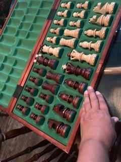 Husaria European International Wooden Chess Game Set, Ambassador - 21.7 Inches - Large-Size Chess Set with Handcrafted Chessmen and Felted Folding Board customer photo 1