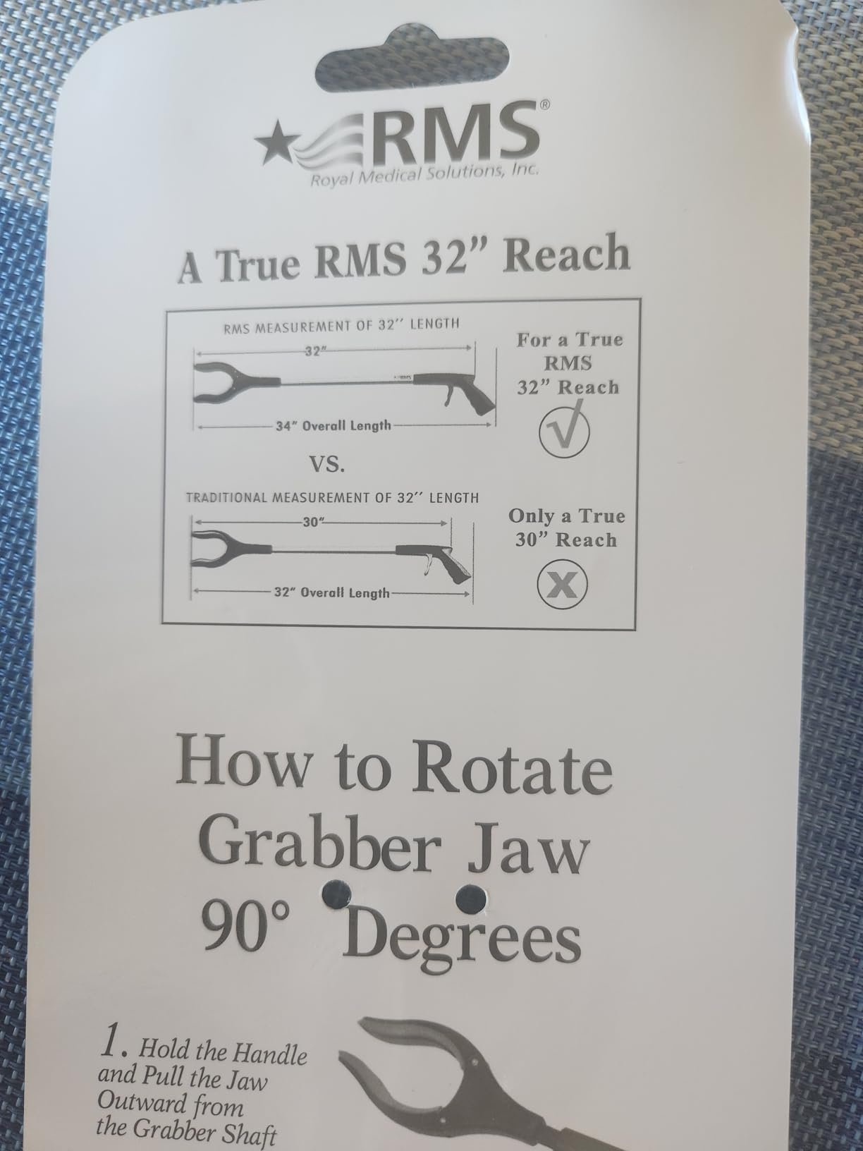RMS 2-Pack 32 Inch Extra Long Grabbers Reachers with Rotating Jaw customer photo 2