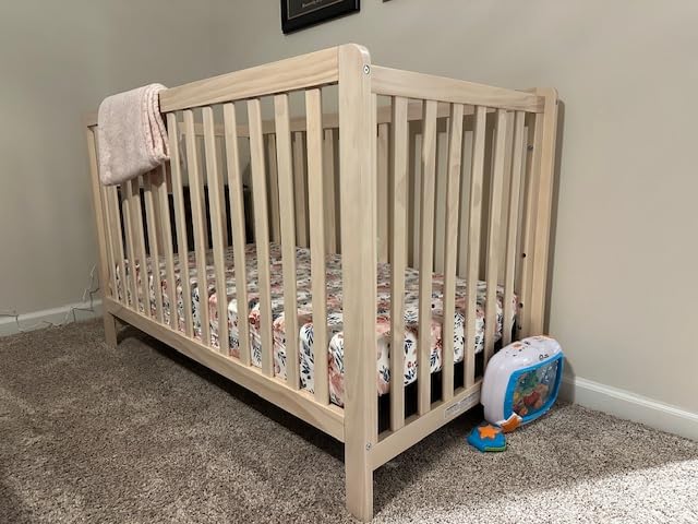 DaVinci Carter's Colby Low-Profile 4-in-1 Baby Crib, Washed Natural | GREENGUARD Gold Certified, Converts to Toddler Bed, Daybed & Full-Size Bed, 4 Adjustable Mattress Heights - Easy to Assemble customer photo 2