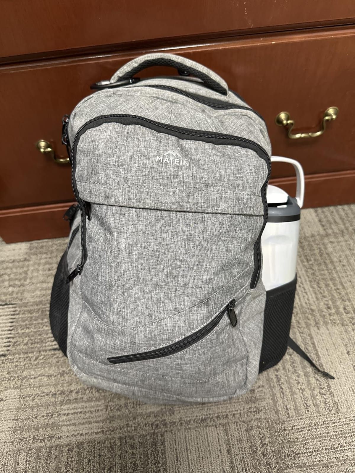 MATEIN Travel Laptop Backpack, 17 Inch TSA Approved Carry On Work Bag, College School Bookbag with Trolley Sleeve, Anti Theft Pocket customer photo 1