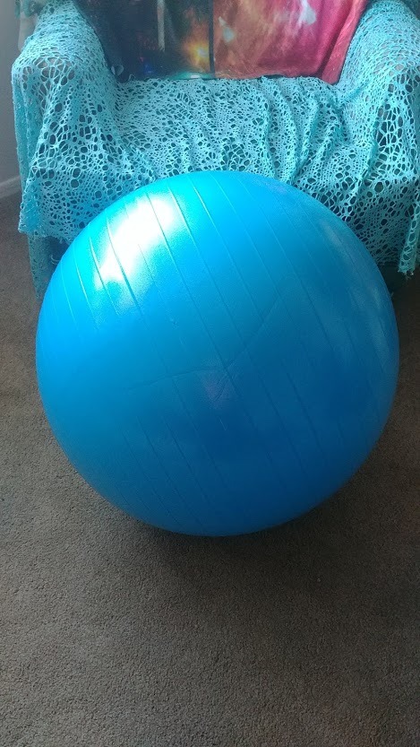 Fitvids Anti-Burst and Slip Resistant Exercise Ball Yoga Ball Fitness Ball Birthing Ball with Quick Pump customer photo 2