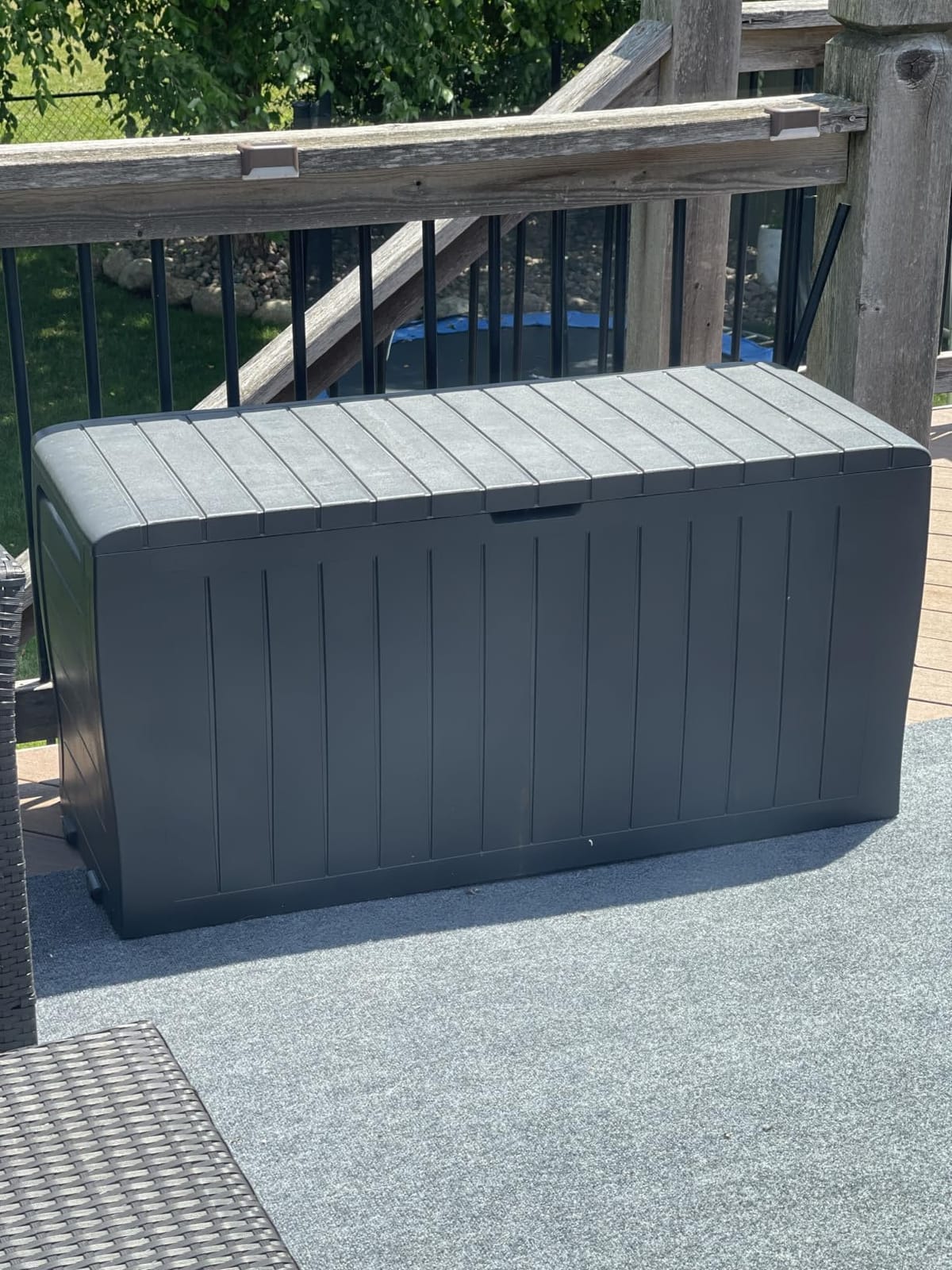 Keter Marvel Plus 71 Gallon Resin Deck Box - Organization and Storage for Patio Storage Box Outdoor Cushions, Garden Tools and Pool Accessories customer photo 2