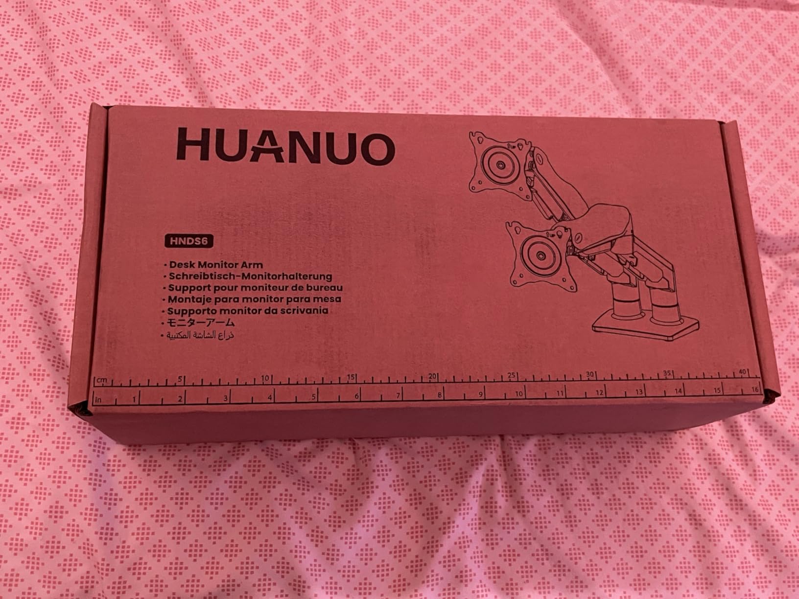 HUANUO FlowLift Dual Monitor Stand, Fully Adjustable Gaming Monitor Desk Mount for 13-32