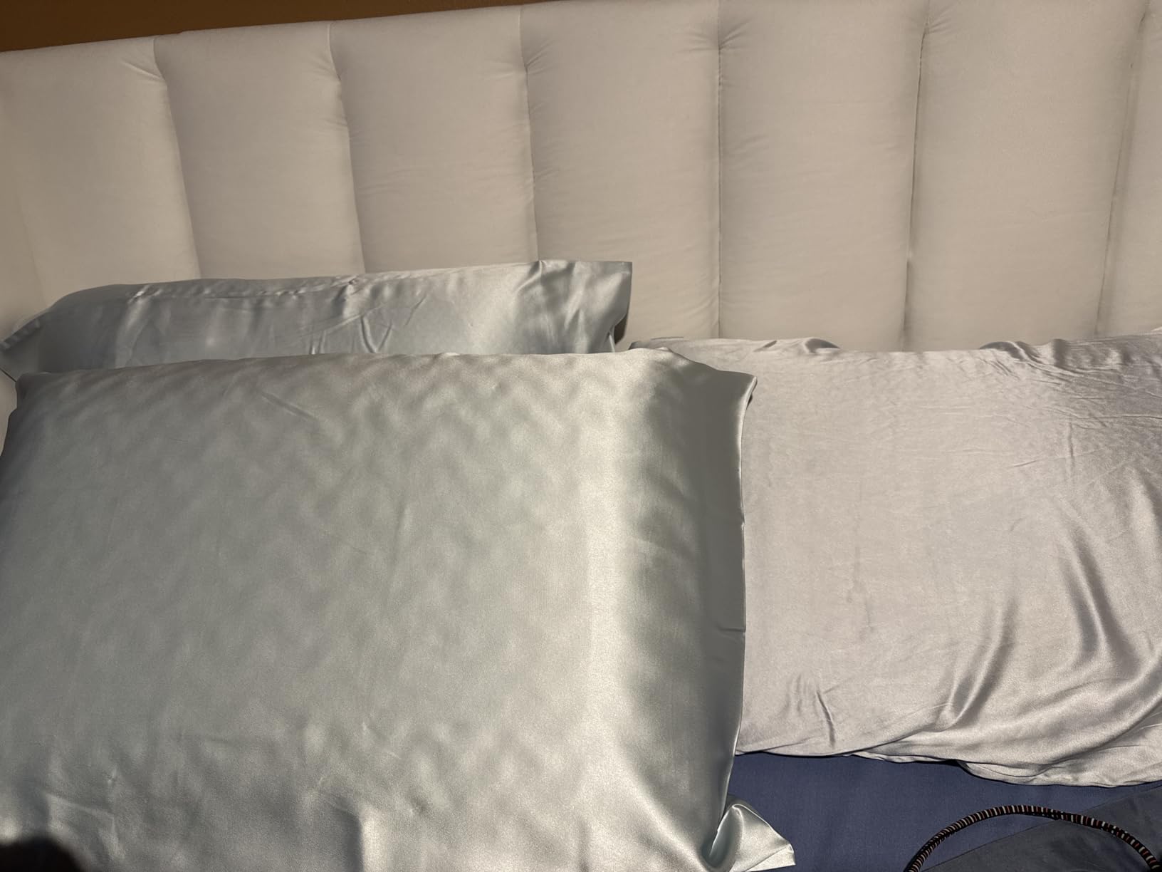 Fishers Finery 30mm 100% Pure Mulberry Silk Pillowcase, Quality Tested (White, Standard) customer photo 1