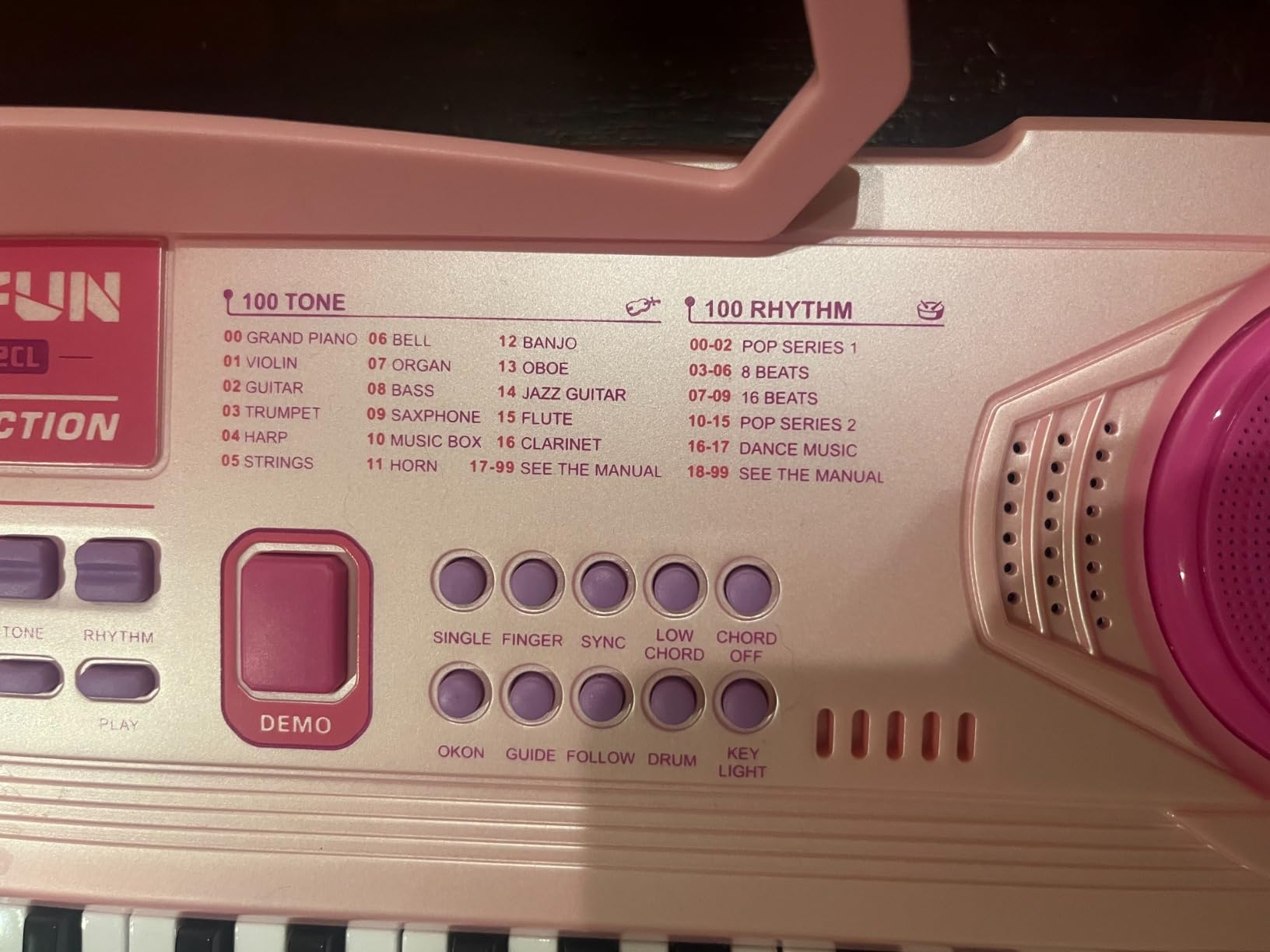 Kids Piano Keyboard, 61 Key Portable Electronic Piano with Teaching Mode | Rechargeable Piano, Microphone & Recording, 100 Tones, 100 Rhythms, Music Stand, Beginner Educational Instrument customer photo 1