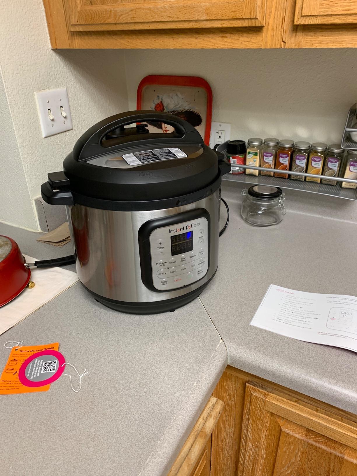 Instant Pot Duo Crisp 11-in-1 Air Fryer and Electric Pressure Cooker Combo with Multicooker Lids that Fries, Steams, Slow Cooks, Dehydrates,Free App With Over 800 Recipes, Black/Stainless Steel, 8QT customer photo 2