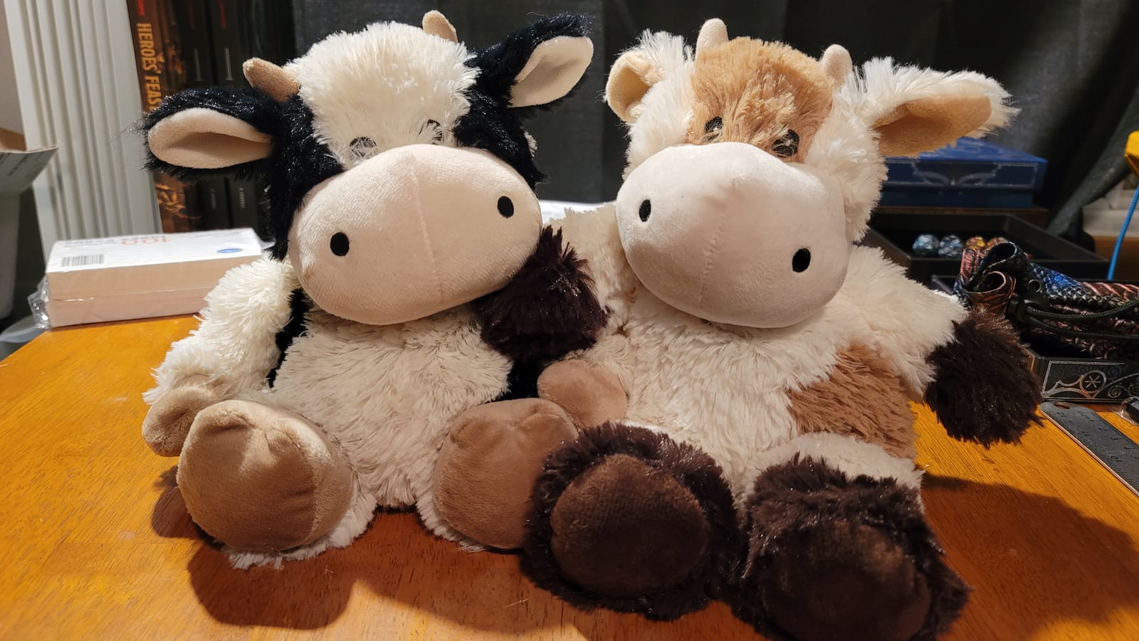 warmies Microwavable & Weighted Stuffed Animals, Black & White Cow - Heated Stuffed Animal Plushie for Warmth & Comfort customer photo 2