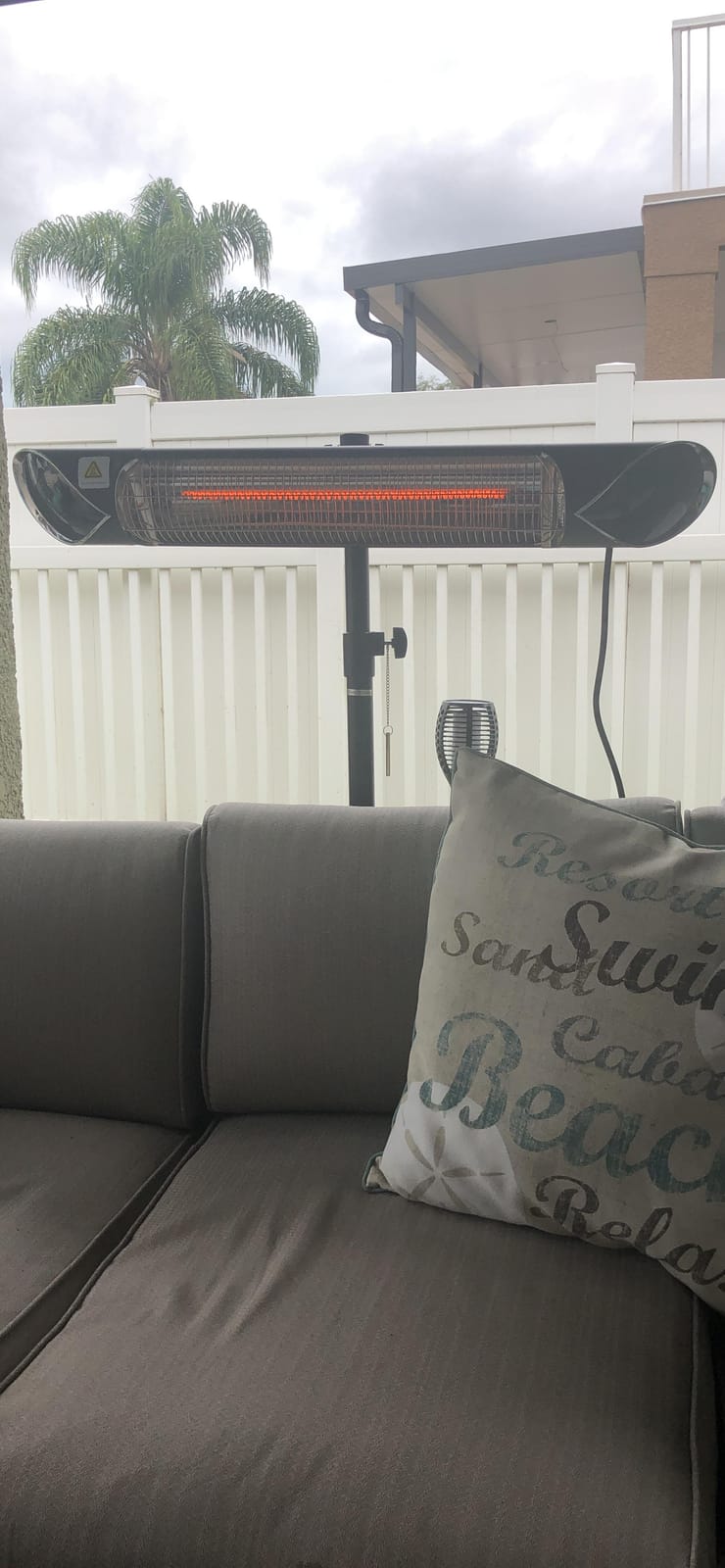Briza Infrared Electric Patio Heater - Indoor/Outdoor Heater - Portable Wall/Garage Heater - 1500W - use with Stand - Mount to Ceiling/Wall customer photo 2