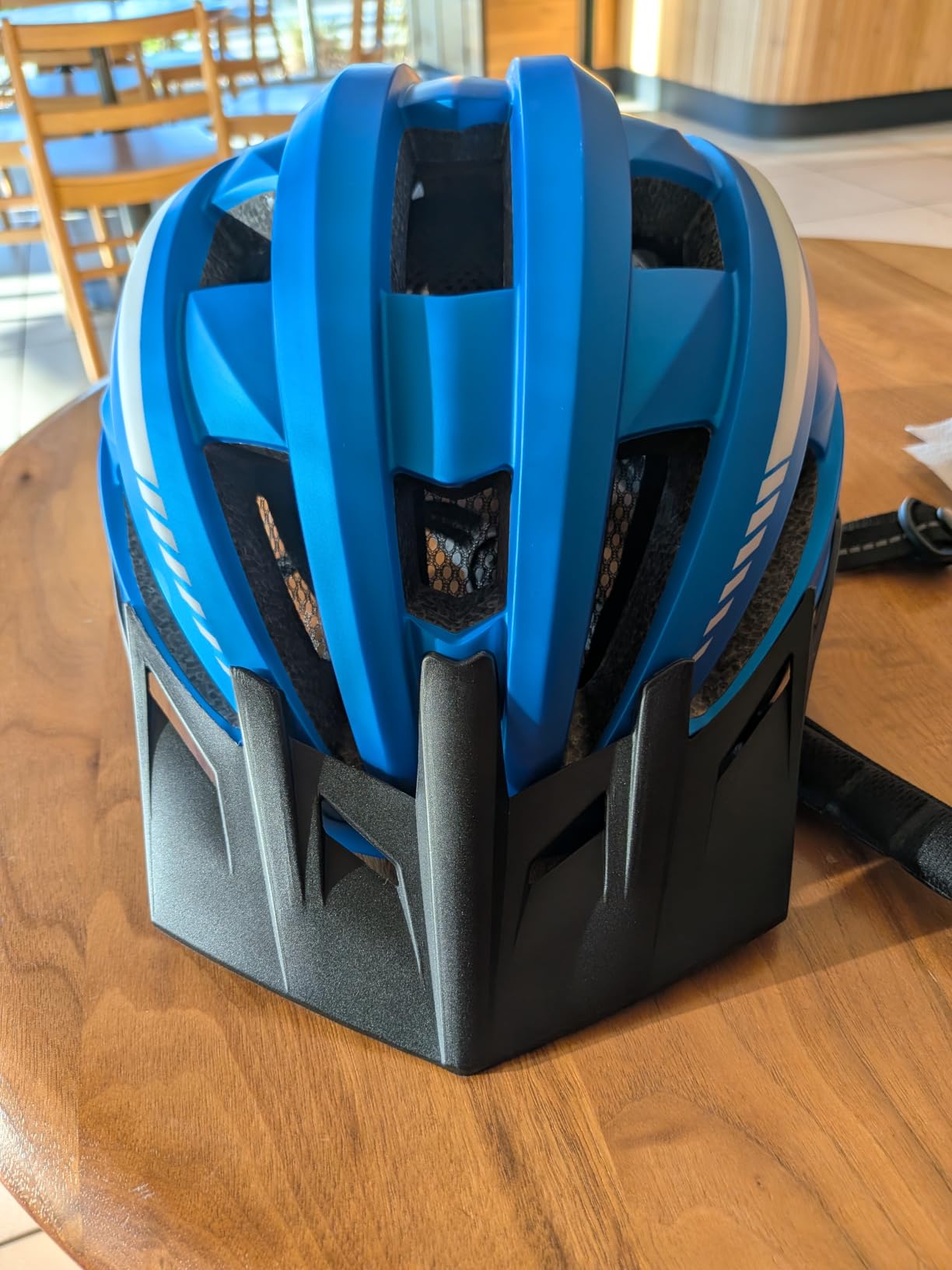 VICTGOAL Bike Helmet Adult Men Women with LED Rear Light, M/L/XL Sizes | 3 Modes Rechargeable Rear Light, Magnetic Goggles, Removable Sun Visor, 54-63cm Range for Adult Youth Outdoor Road Cycling customer photo 2