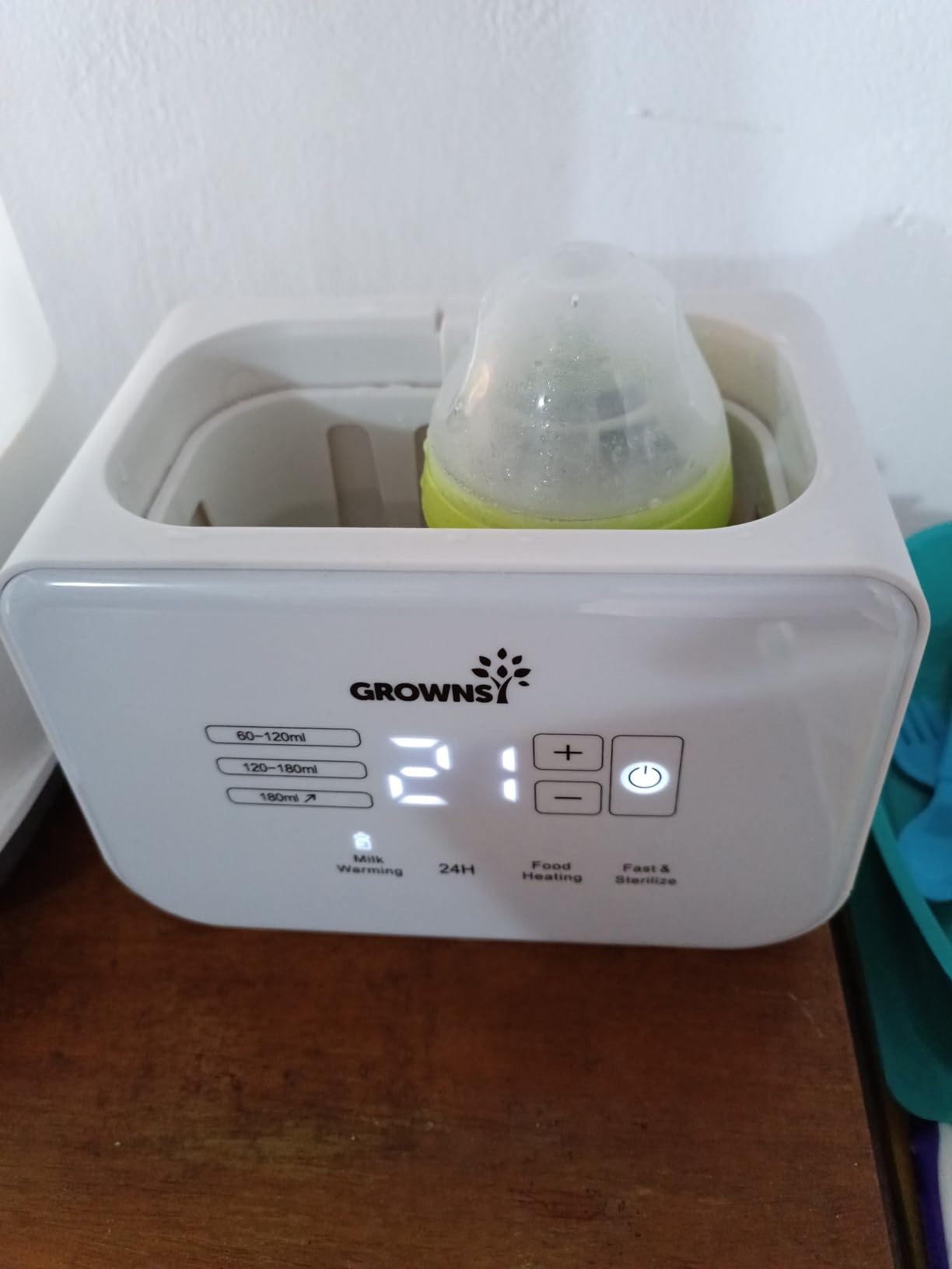 GROWNSY Fast Double Baby Bottle Warmer for Breastmilk & Formula, White customer photo 1