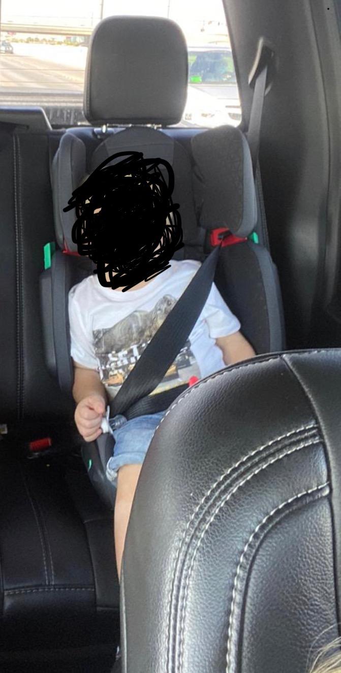Mifold Hifold Adjustable Kids High Back Booster Car Seat with Strap - Slate Grey customer photo 2
