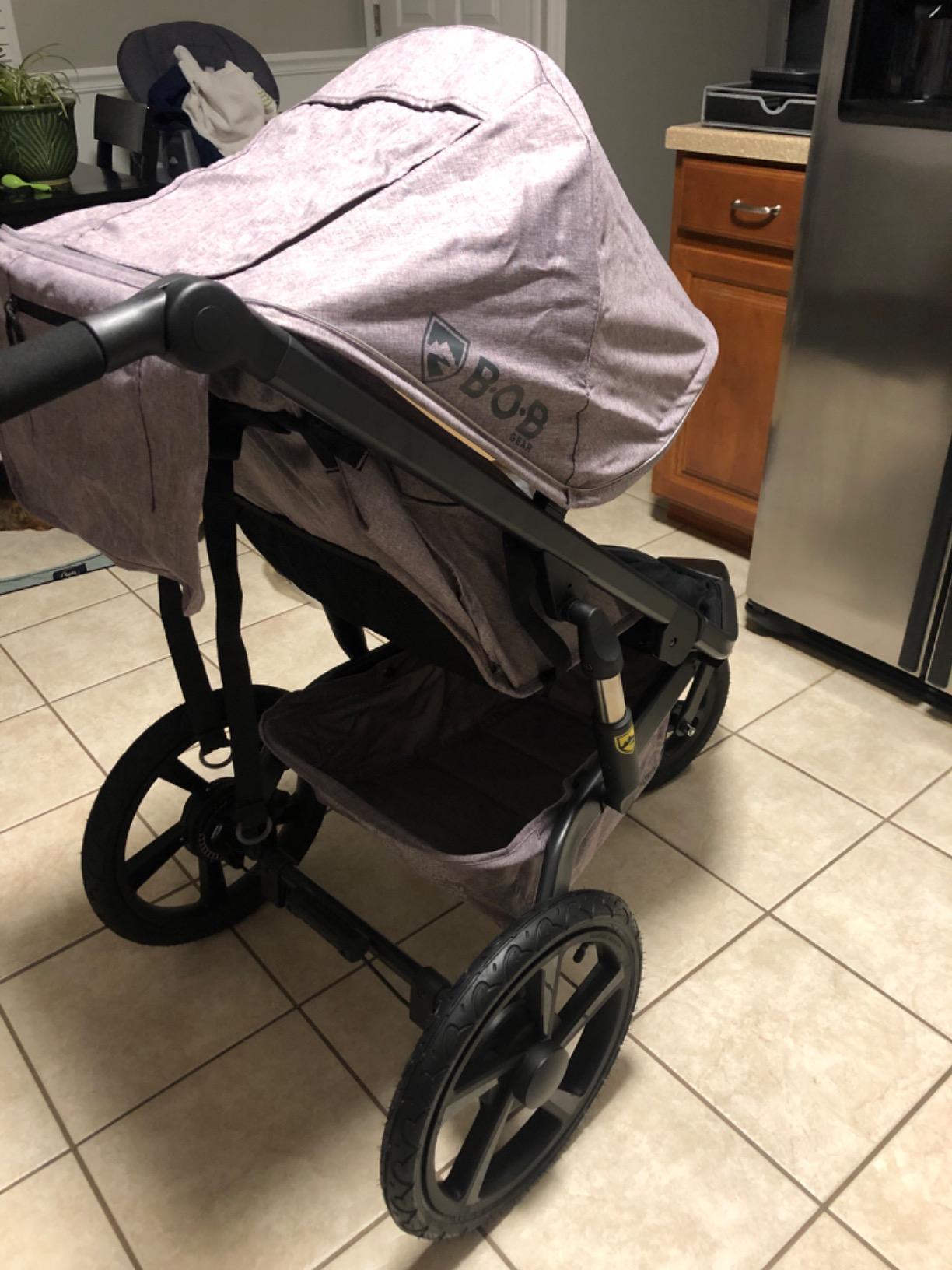 BOB Gear Alterrain Pro Jogging Stroller - Black | All Terrain, All Weather Jogger Stroller; SmoothShox Suspension & Air-Filled Tires; Car Seat Compatible customer photo 2