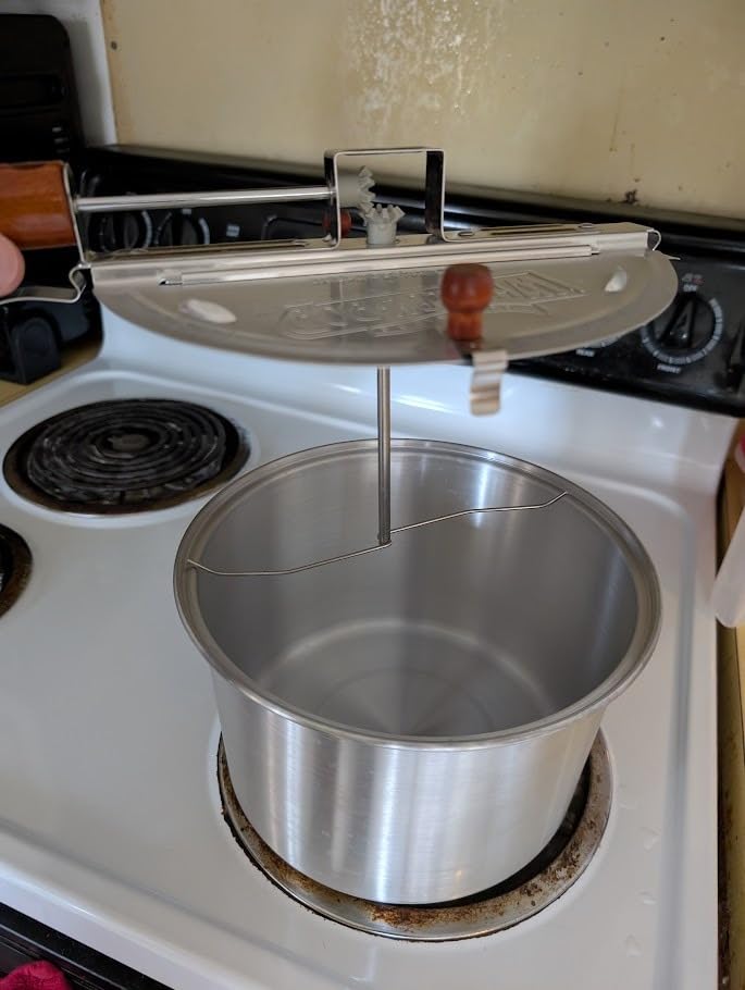 Original Whirley Pop Popcorn Maker - Wabash Valley Farms Gourmet Popcorn Popper, Aluminum Pot With Nylon Gears, 3-Minute Stove Top Popper, Home Movie Night (Silver) customer photo 2