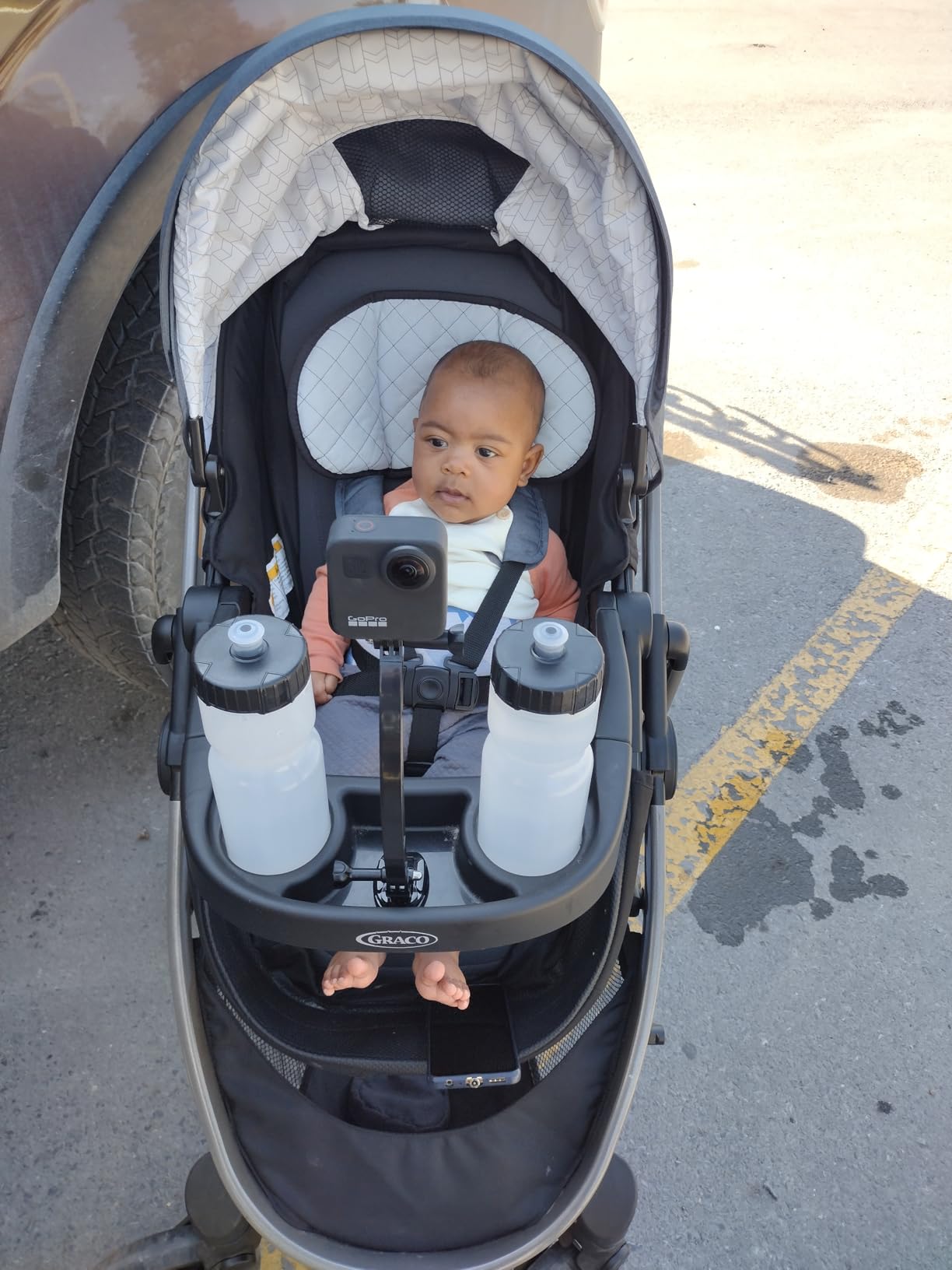 Graco Modes Pramette Travel System, Car Seat and Stroller Combo, Includes SnugRide LX Infant Car Seat and Baby Stroller, 3 Modes: Car Seat Carrier, Pramette, Toddler Stroller, Ellington customer photo 2