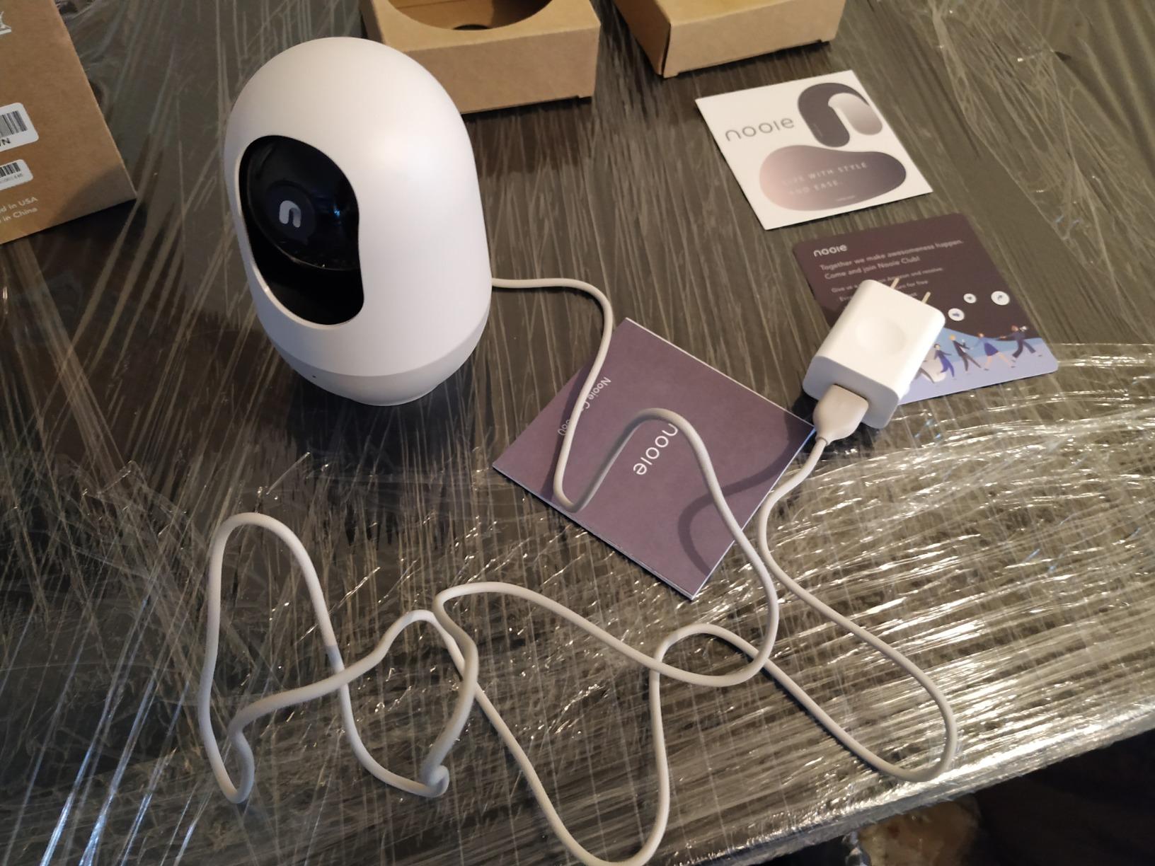 Nooie Baby Monitor with Camera 2 Pack, WiFi Baby Monitor Camera, 360-degree 2K, Smart Baby Camera with Motion Tracking, Night Vision, Two Way Audio & Sound Detection, Works with Alexa, SD Card and Cloud customer photo 1