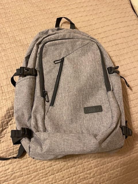 WENIG Anti-Theft Travel Laptop Backpack with USB Charging Port Lock, Water Resistant Slim Work Computer Bag for Men customer photo 1