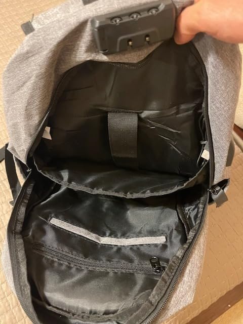 WENIG Anti-Theft Travel Laptop Backpack with USB Charging Port Lock, Water Resistant Slim Work Computer Bag for Men customer photo 2