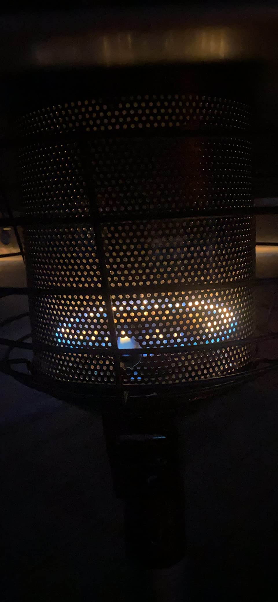 BALI OUTDOORS Portable Patio Heater | Outdoor Propane Table Top Heater, Bronze customer photo 2