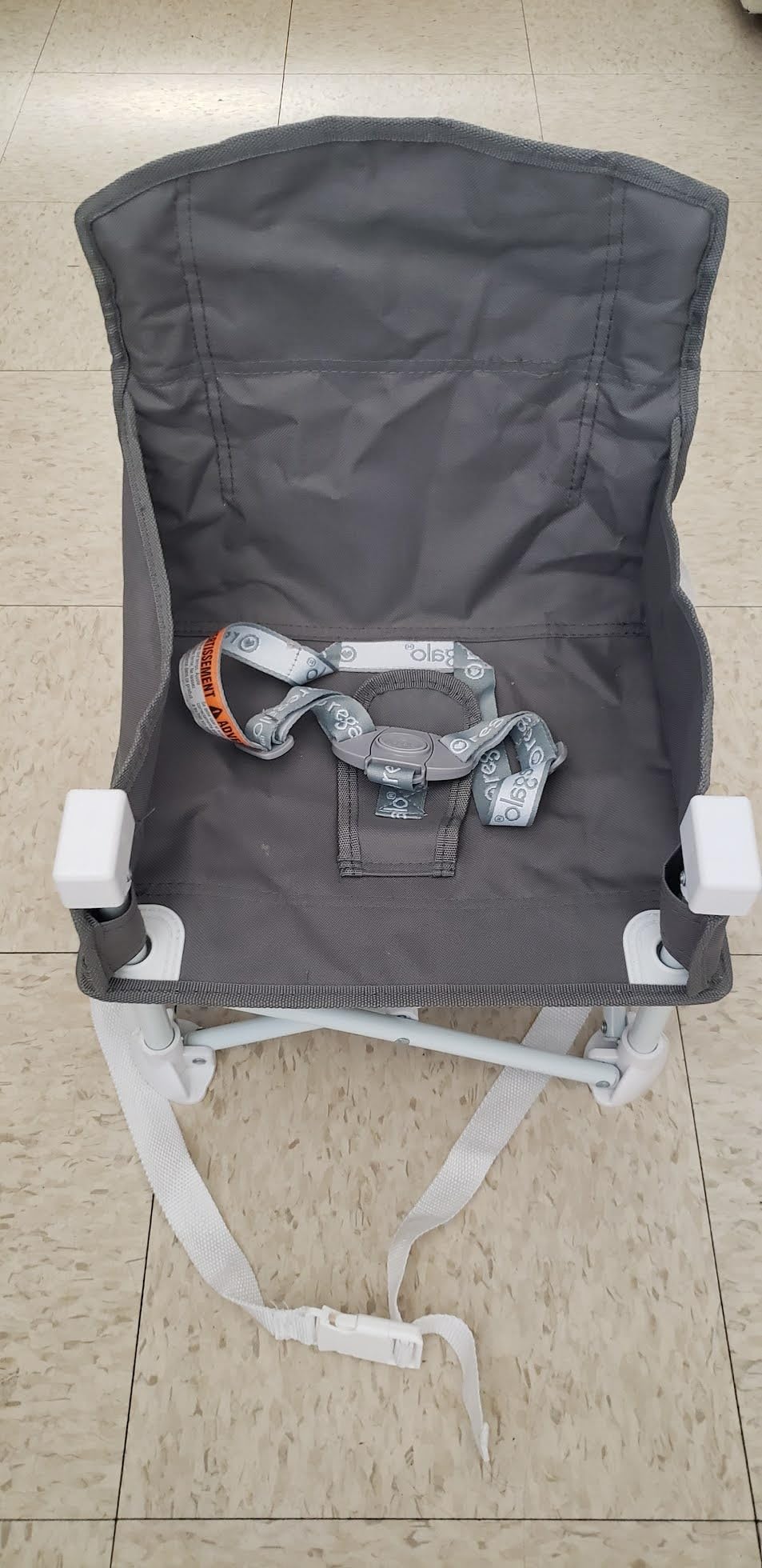 Regalo My Chair 2-in-1 Baby High Chair & Portable Travel Booster Seat, High Chair for Babies & Toddlers, Booster Seat for Kitchen Chair, Oversized Tray with Cup Holder, Gray customer photo 2