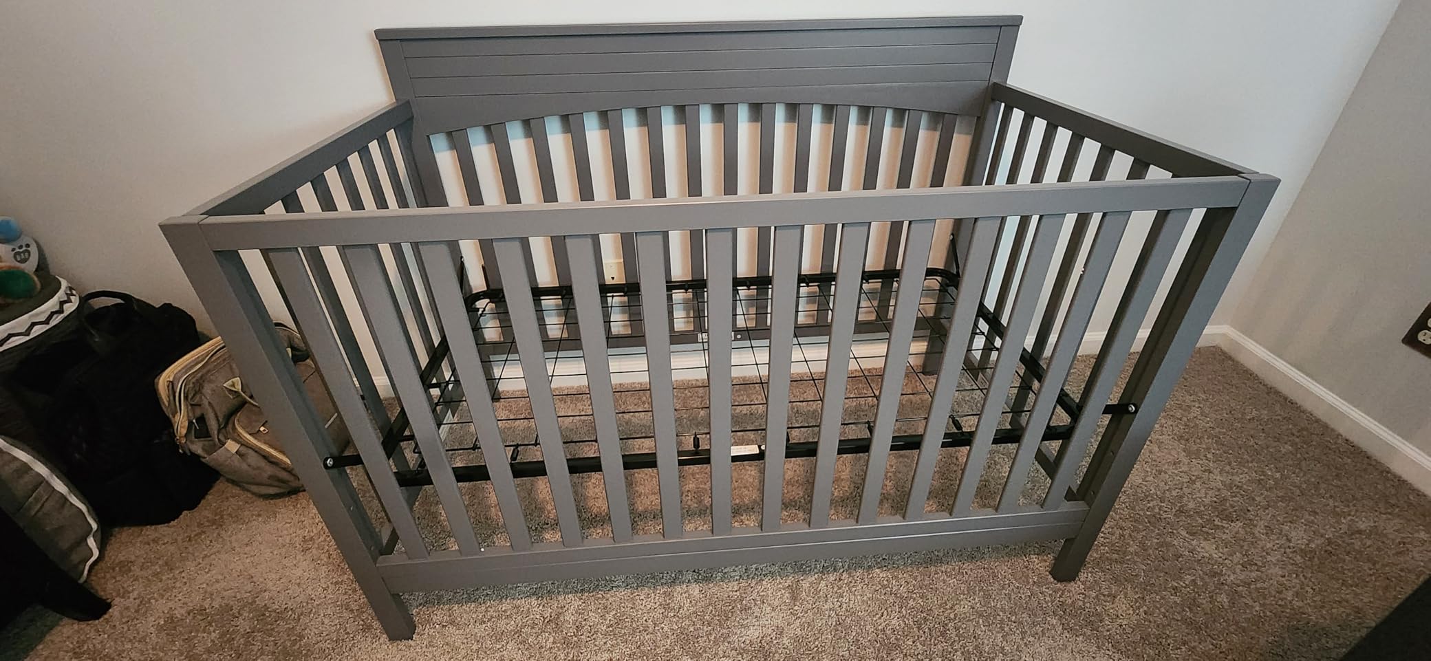 Oxford Baby Harper 4-in-1 Convertible Crib, Dove Gray, GreenGuard Gold Certified customer photo 2
