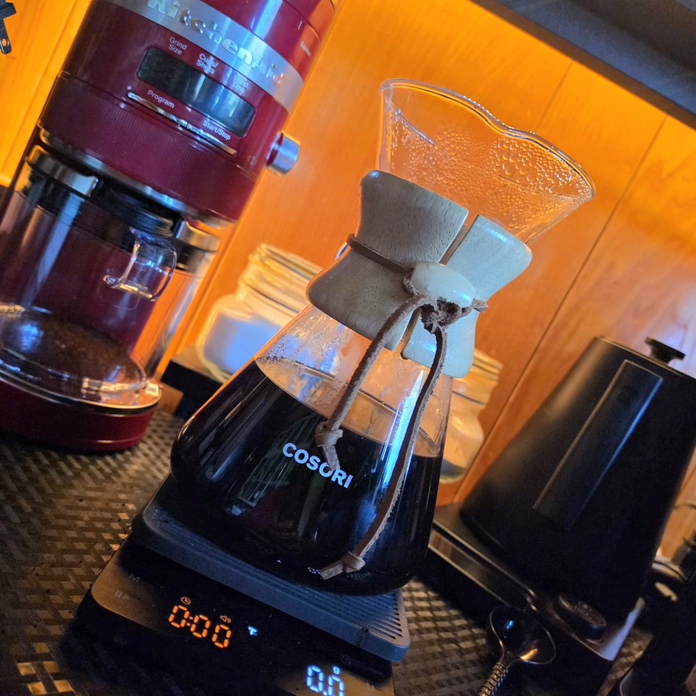 Cosori Pour Over Coffee Maker, Double Layer Stainless Steel Filter, 8cup customer photo 2