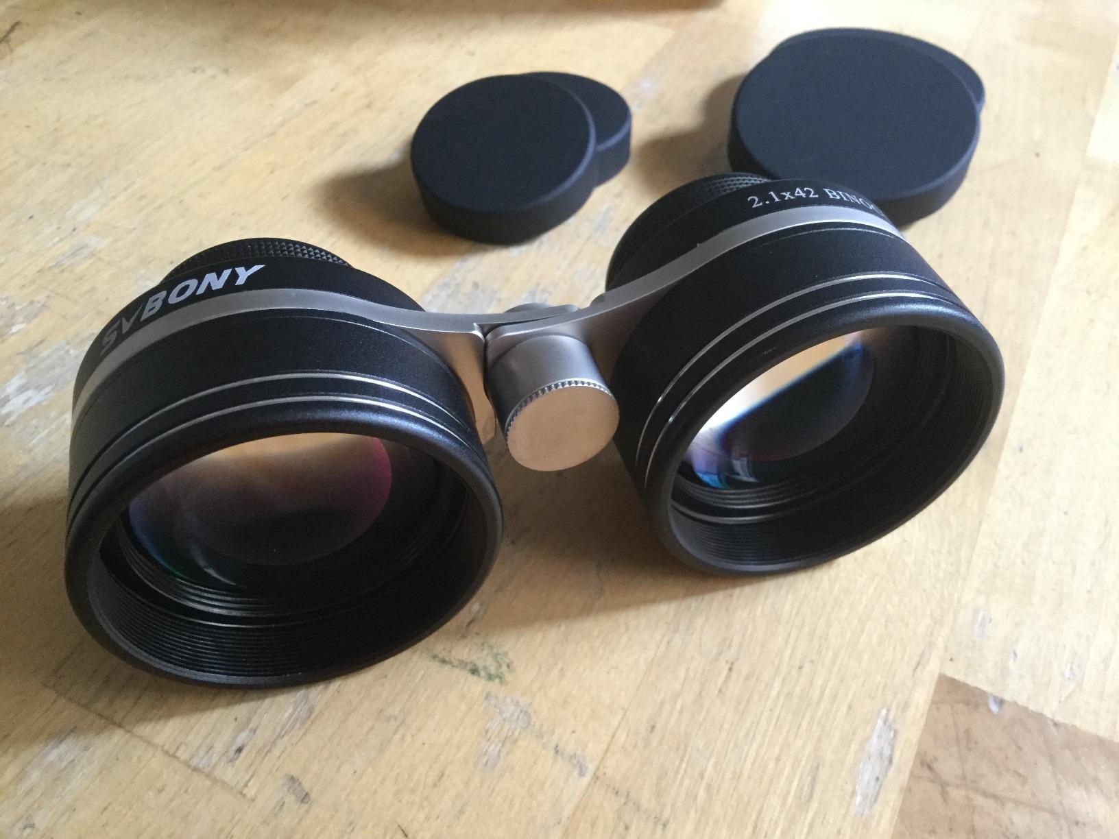 SVBONY SV407 Astronomy Binoculars 2.1x42mm, Wide Angle for Stargazing | for Star and Constellations Viewing, 26° Field of View, FMC Coating, IPX6 Waterproof, Opera Glasses, 2x Low-magnification customer photo 1