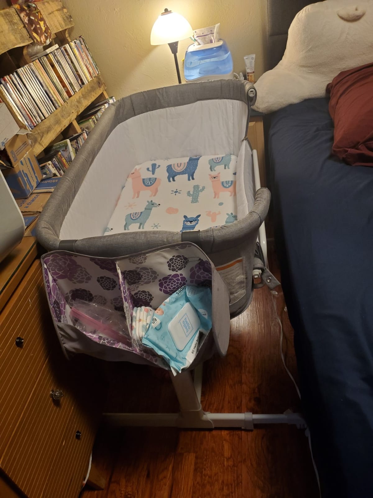KoolerThings 3 in 1 Baby Bassinet, Bedside Sleeper, & Playpen, Easy Folding Portable Crib (Grey) - KoolaBaby (Bassinet) customer photo 2