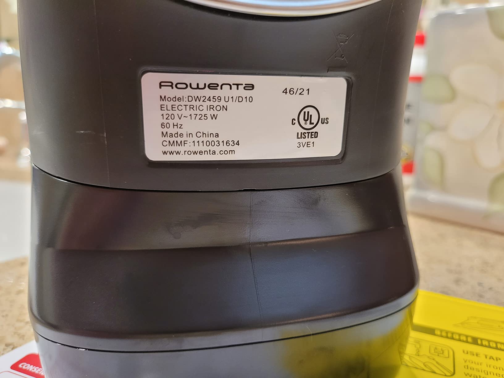 Rowenta AccessSteam Cordreel Steam Iron for Clothes, Anti-Drip Protection, Clothes Iron with Steamer, DW2459U1 customer photo 2