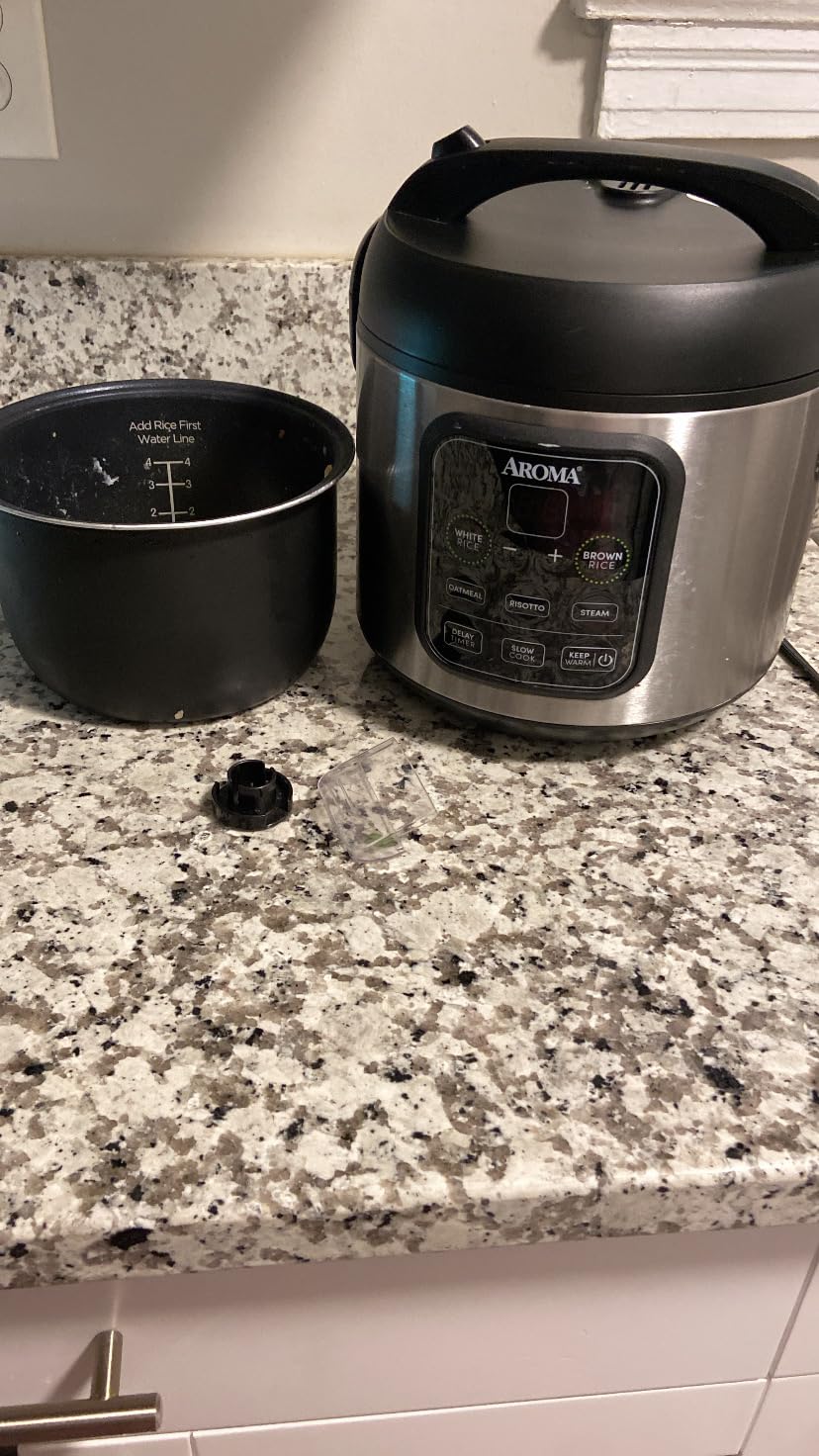 Aroma Housewares ARC-994SB Rice & Grain Cooker Slow Cook, Steam, Oatmeal, Risotto, 8-cup cooked/4-cup uncooked/2Qt, Stainless Steel customer photo 2